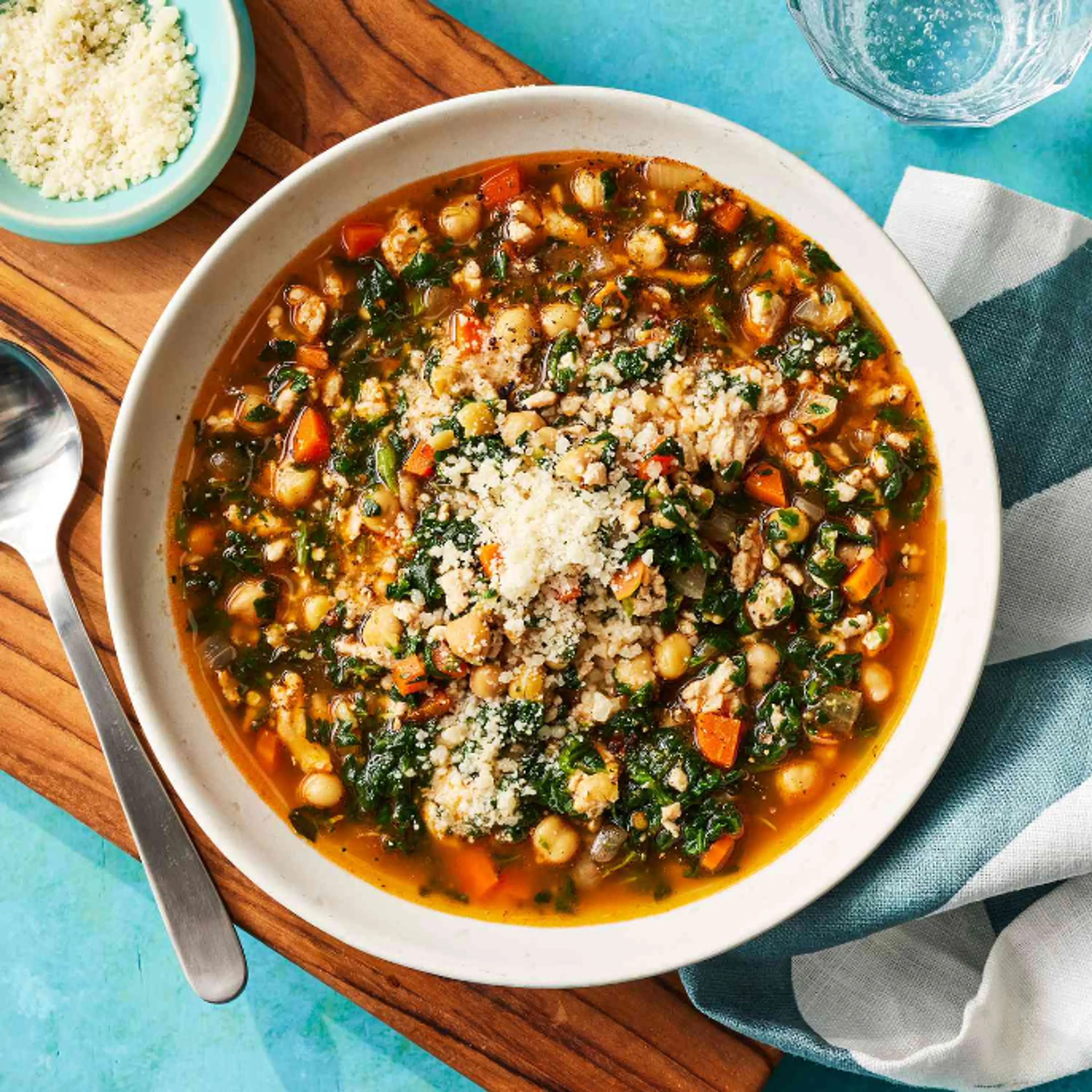 Hearty Chickpea & Spinach Stew
