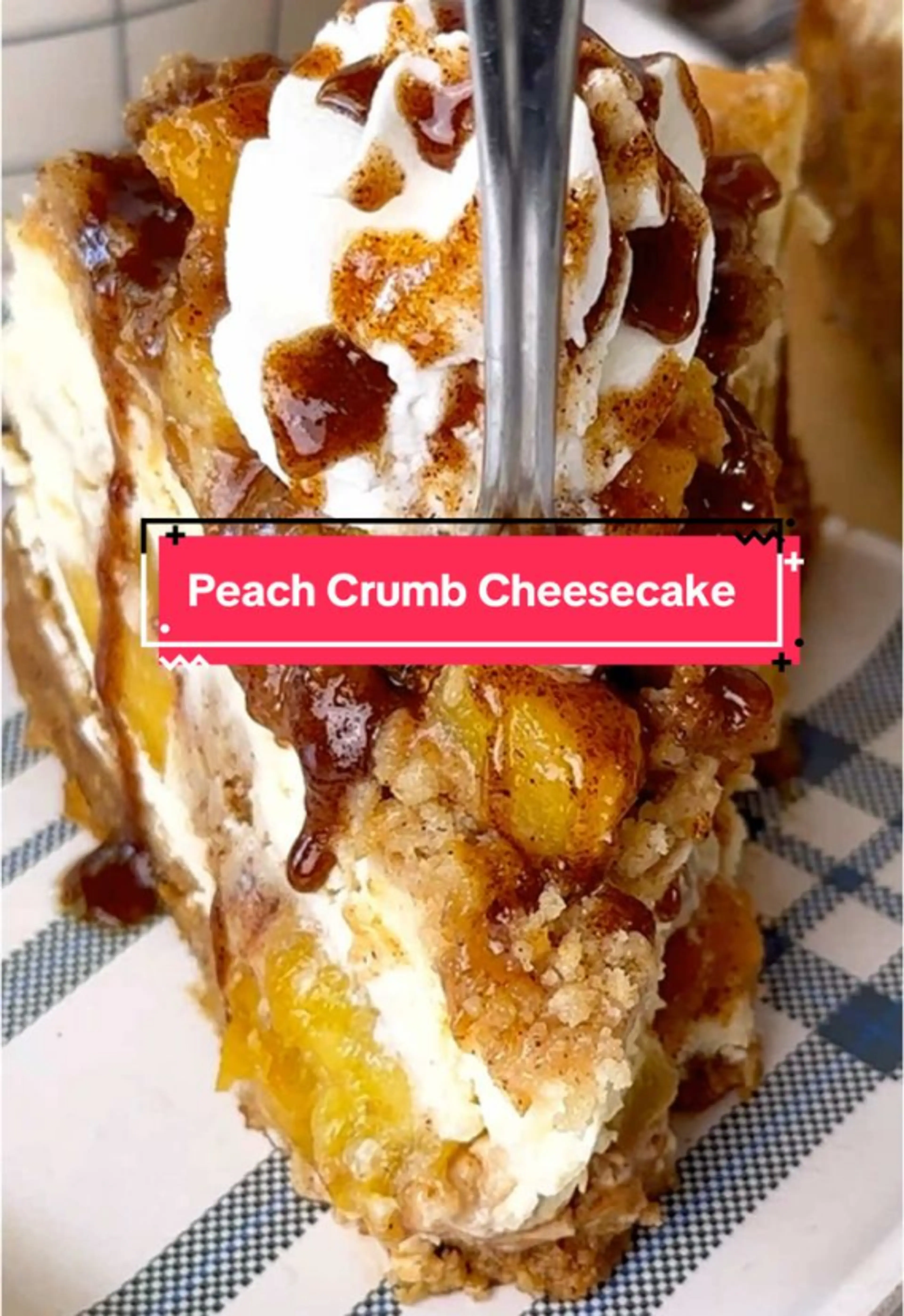 Peach Crumb Cheesecake