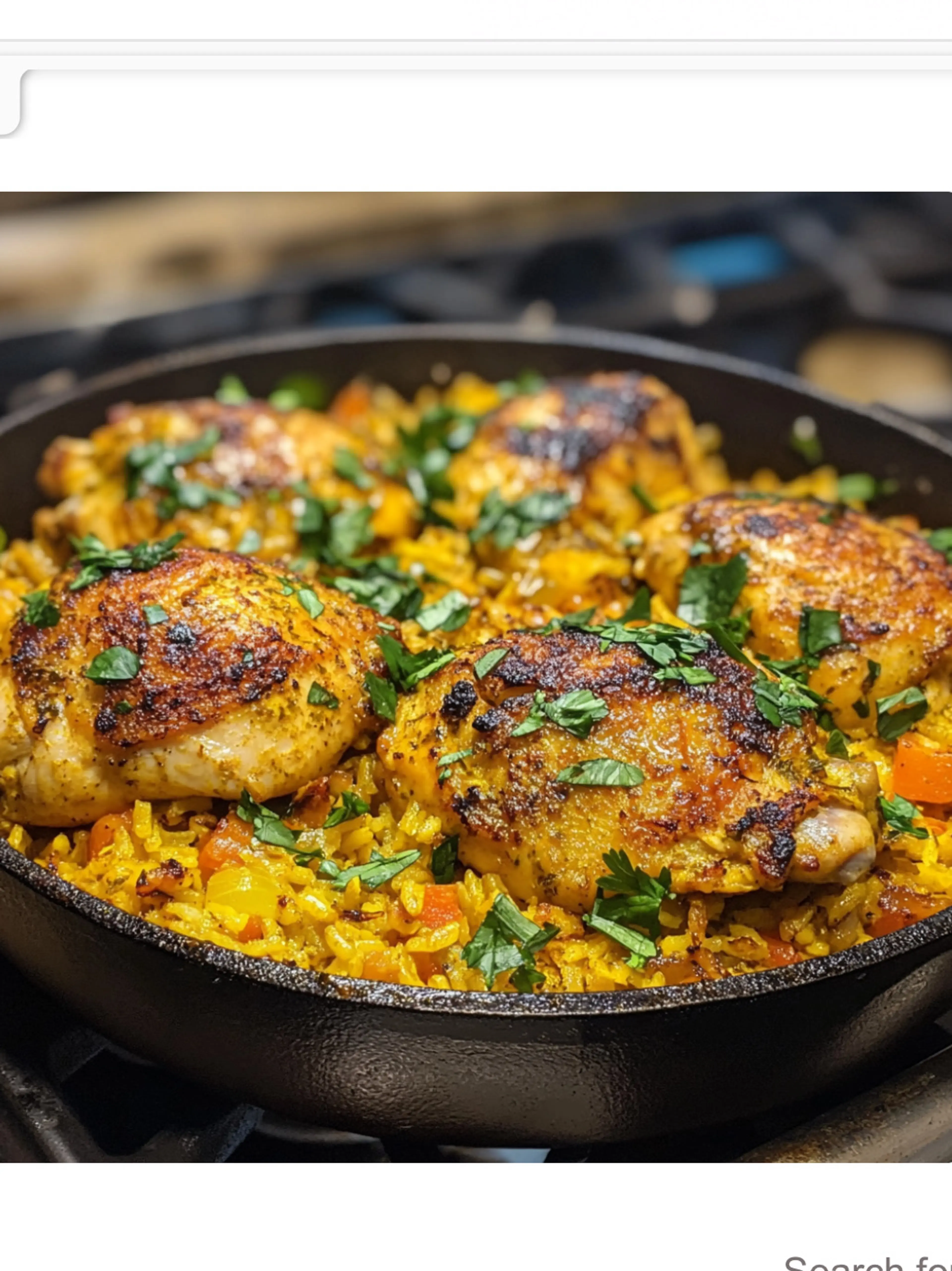 Chicken & Rice In Amba Sauce