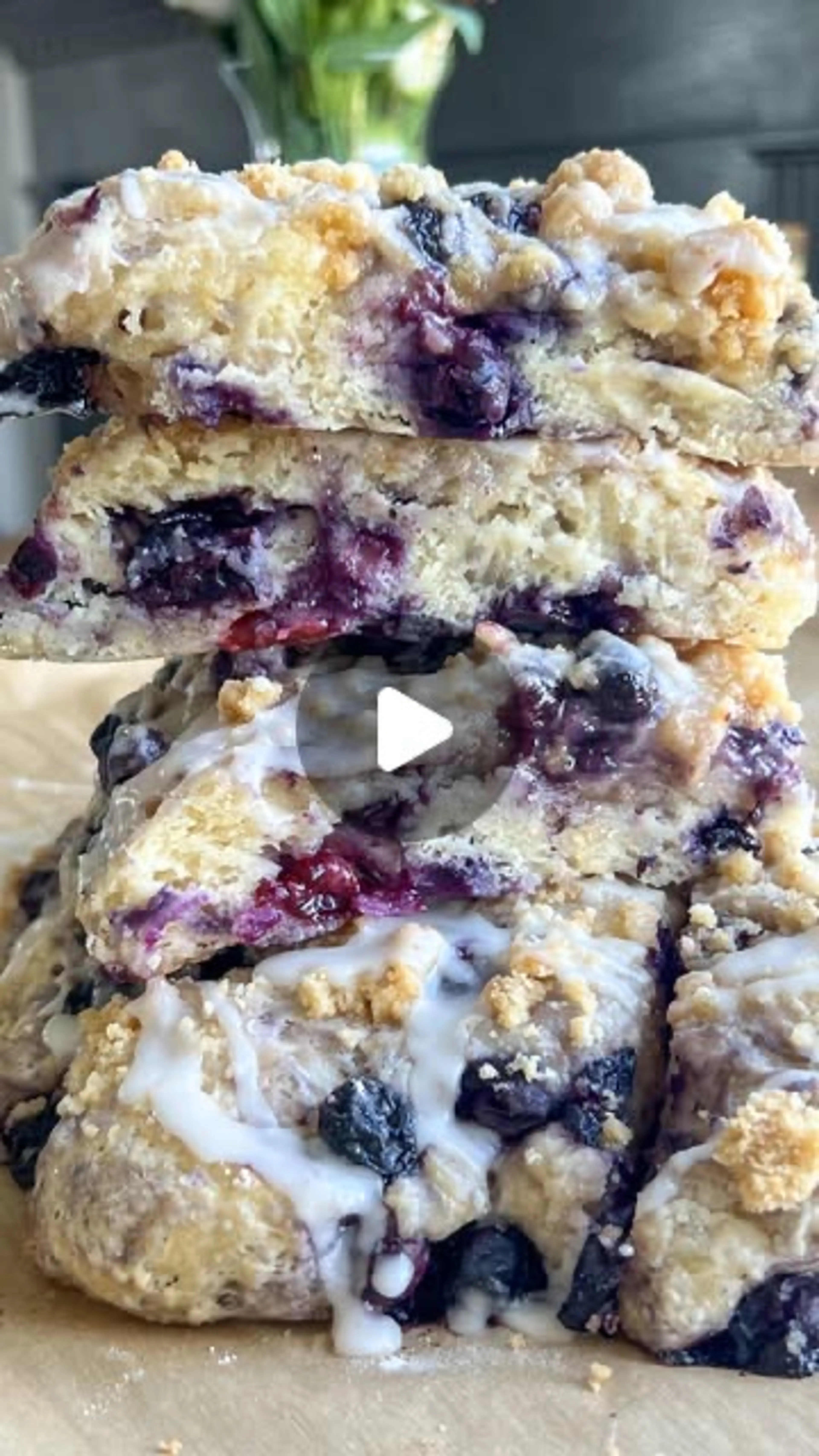 Blueberry Cobbler Scones