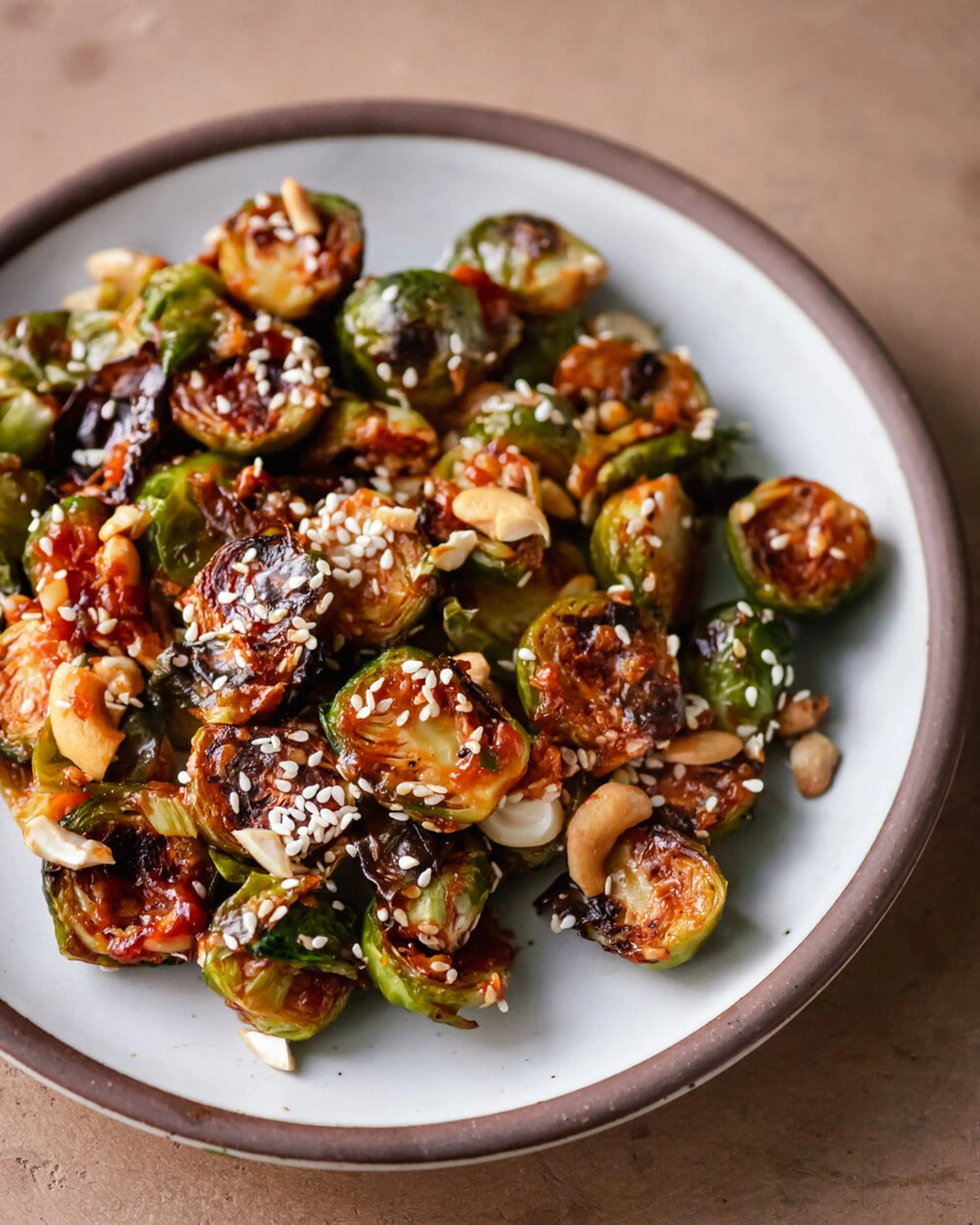 Sweet Chili-Ginger Brussels Sprouts