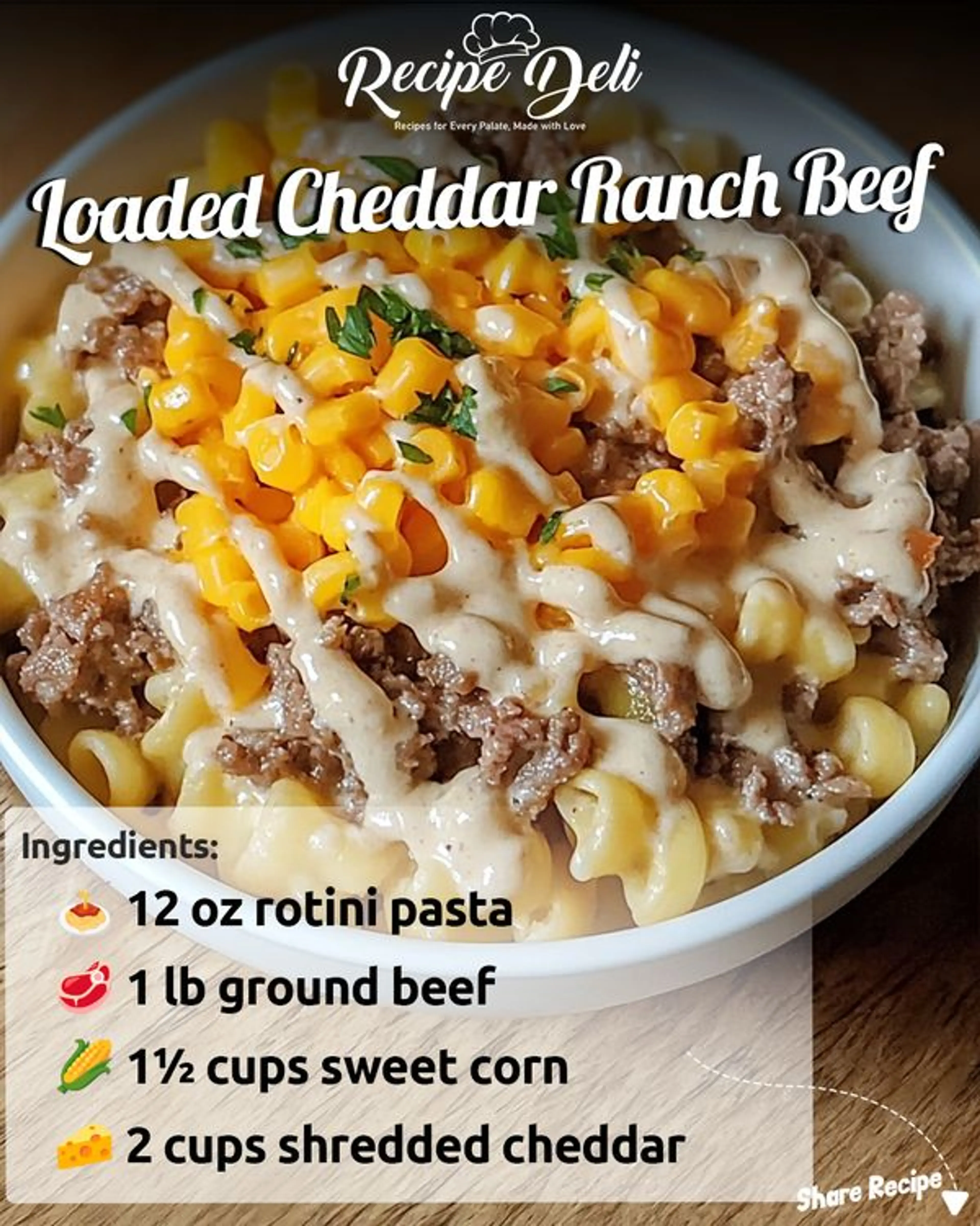 Loaded Cheddar Ranch Beef