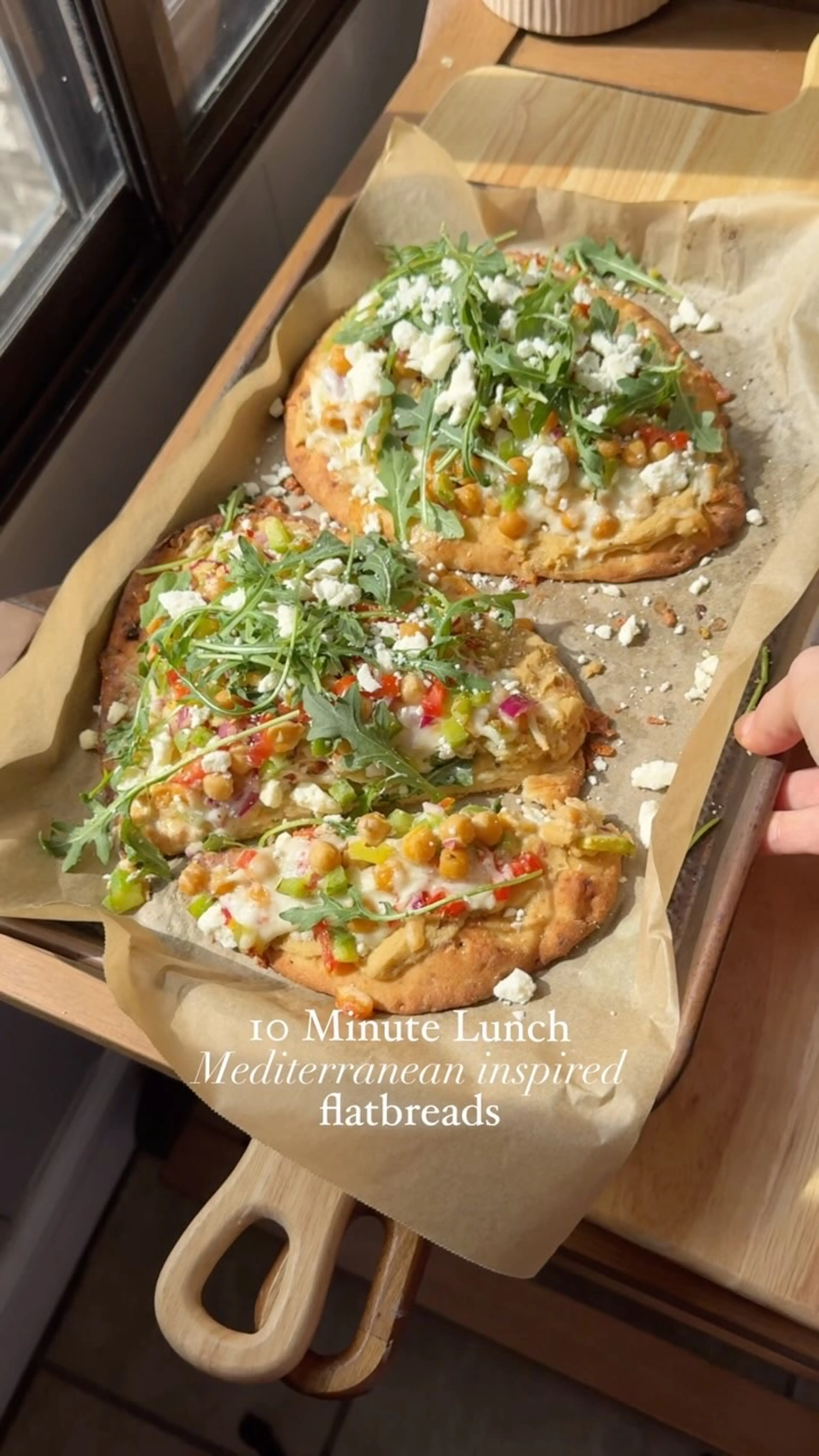 Mediterranean Inspired Flatbreads! a Quick and Delicious Lun