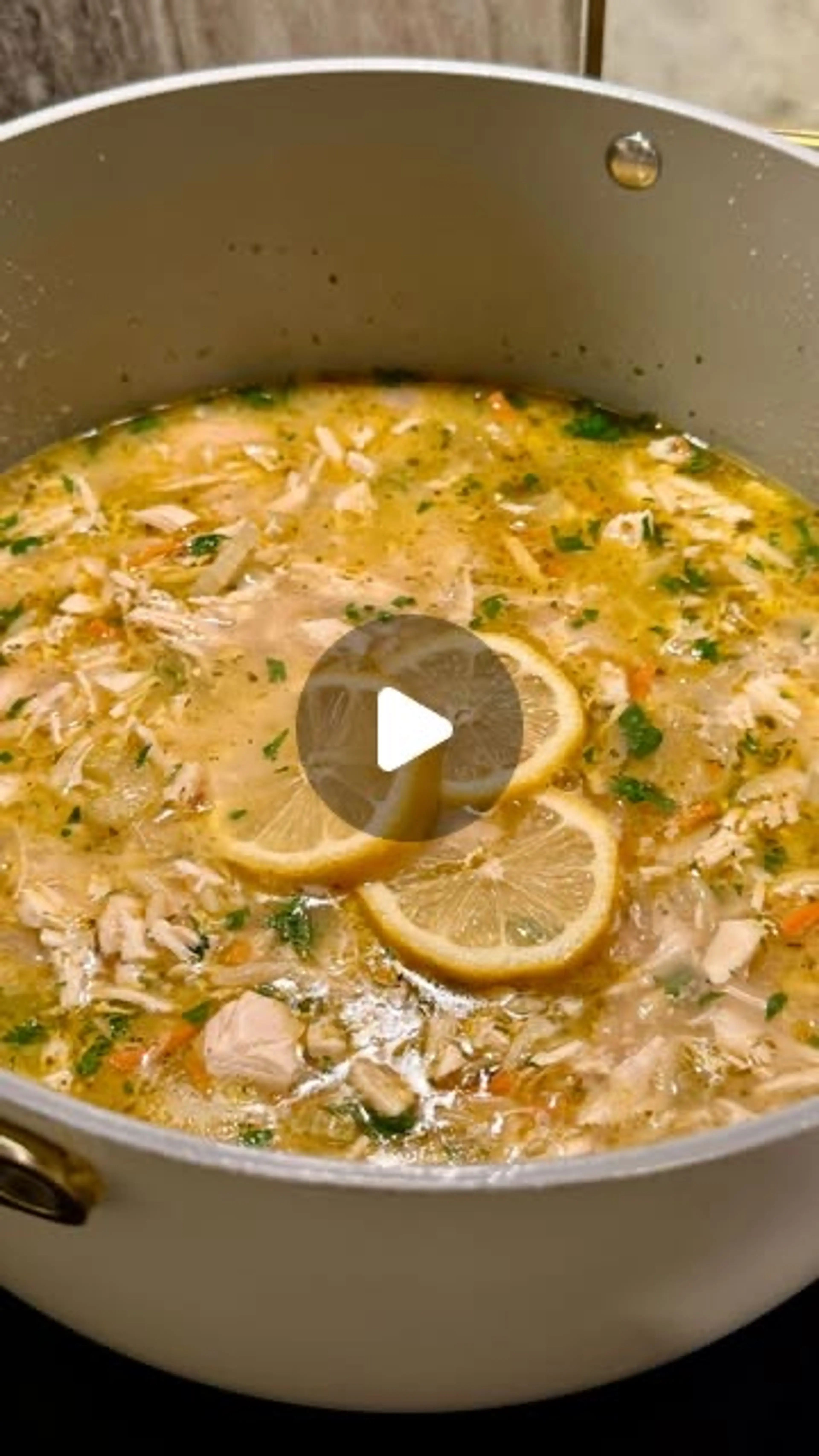Lemon Chicken Orzo Soup