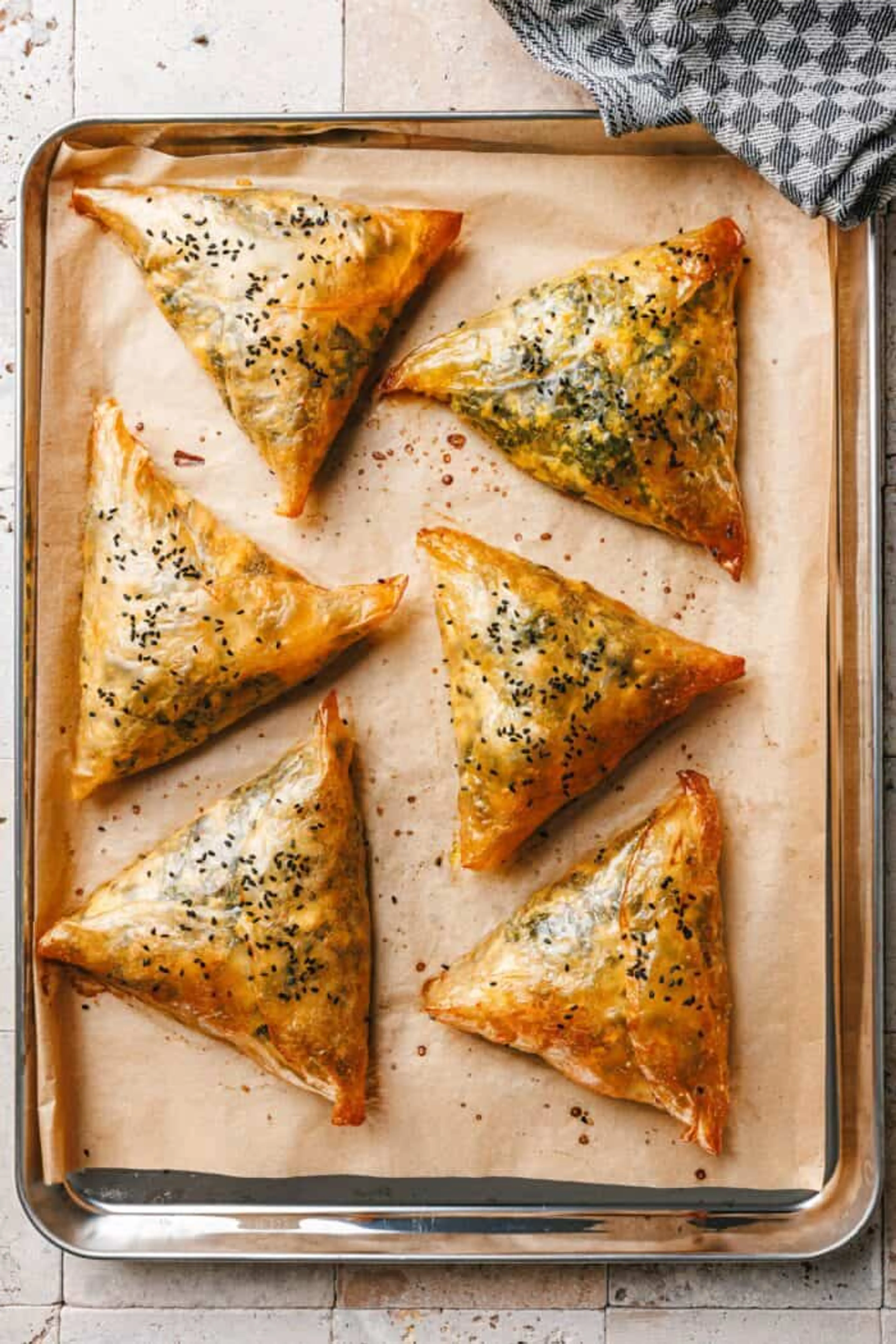 Crunchy Reispapier Taschen Mit Spinat