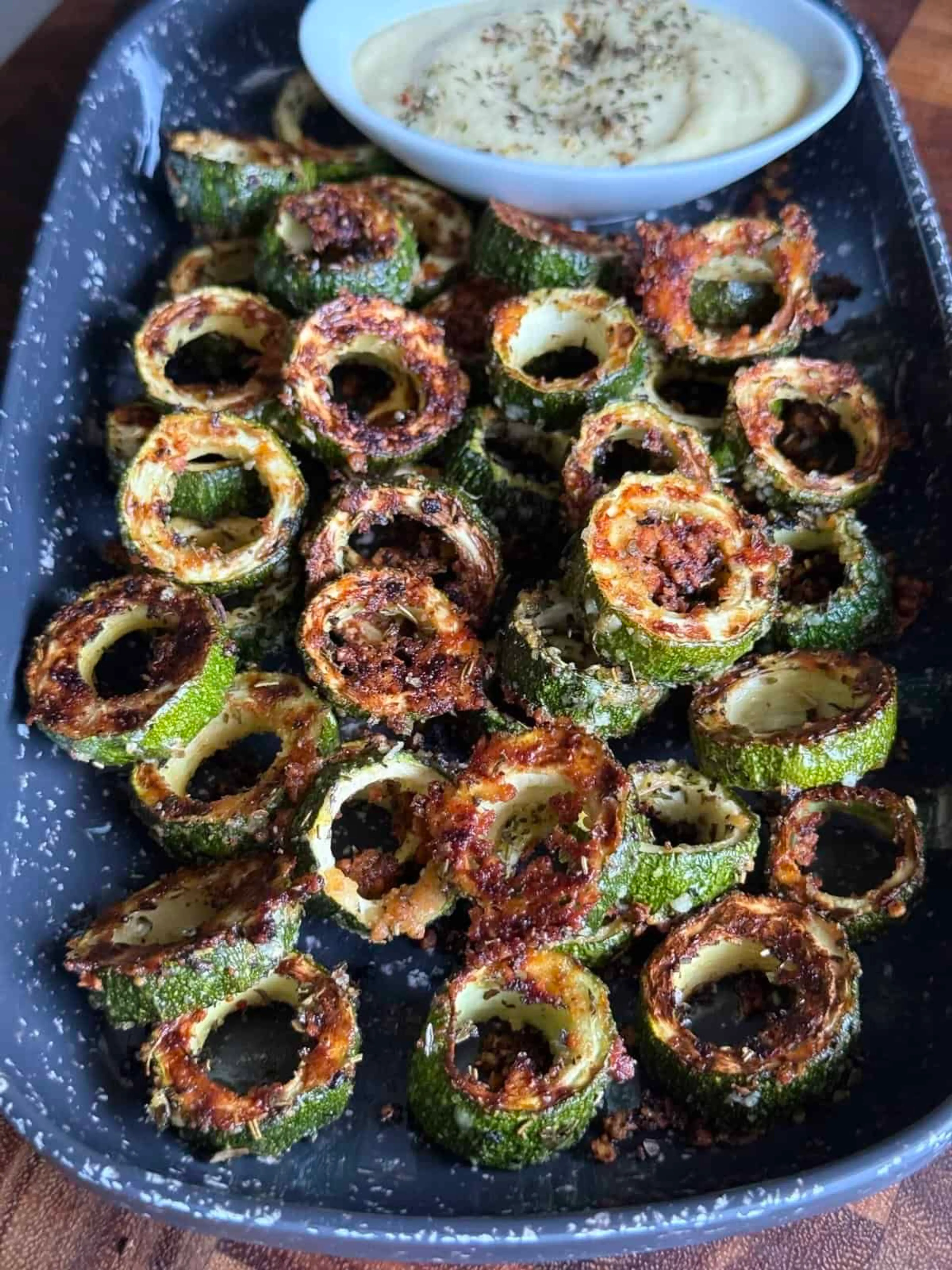 Easy Parmesan Zucchini Rings