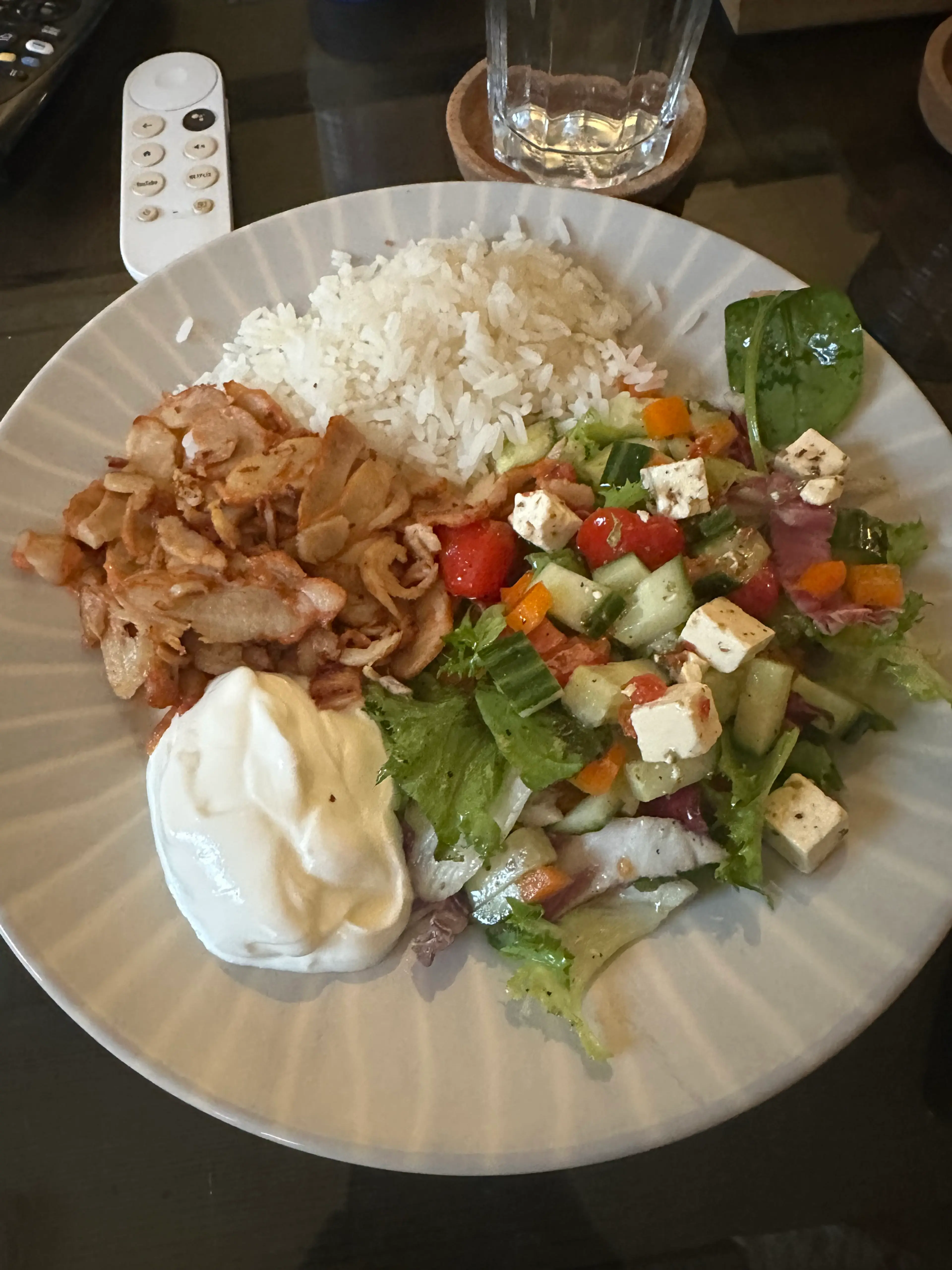 Kycklingkebab m. ris