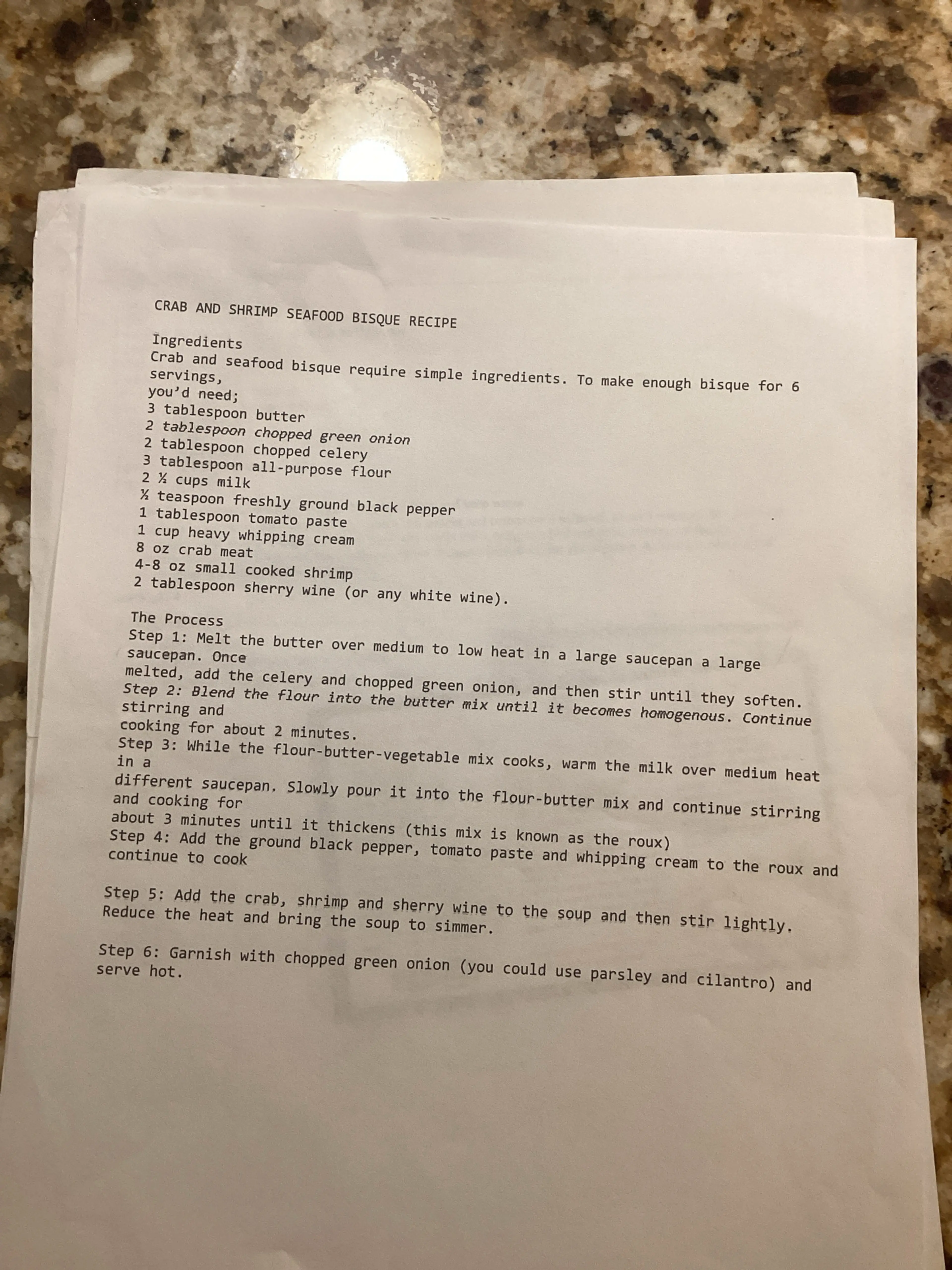 CRAB AND SHRIMP SEAFOOD BISQUE RECIPE