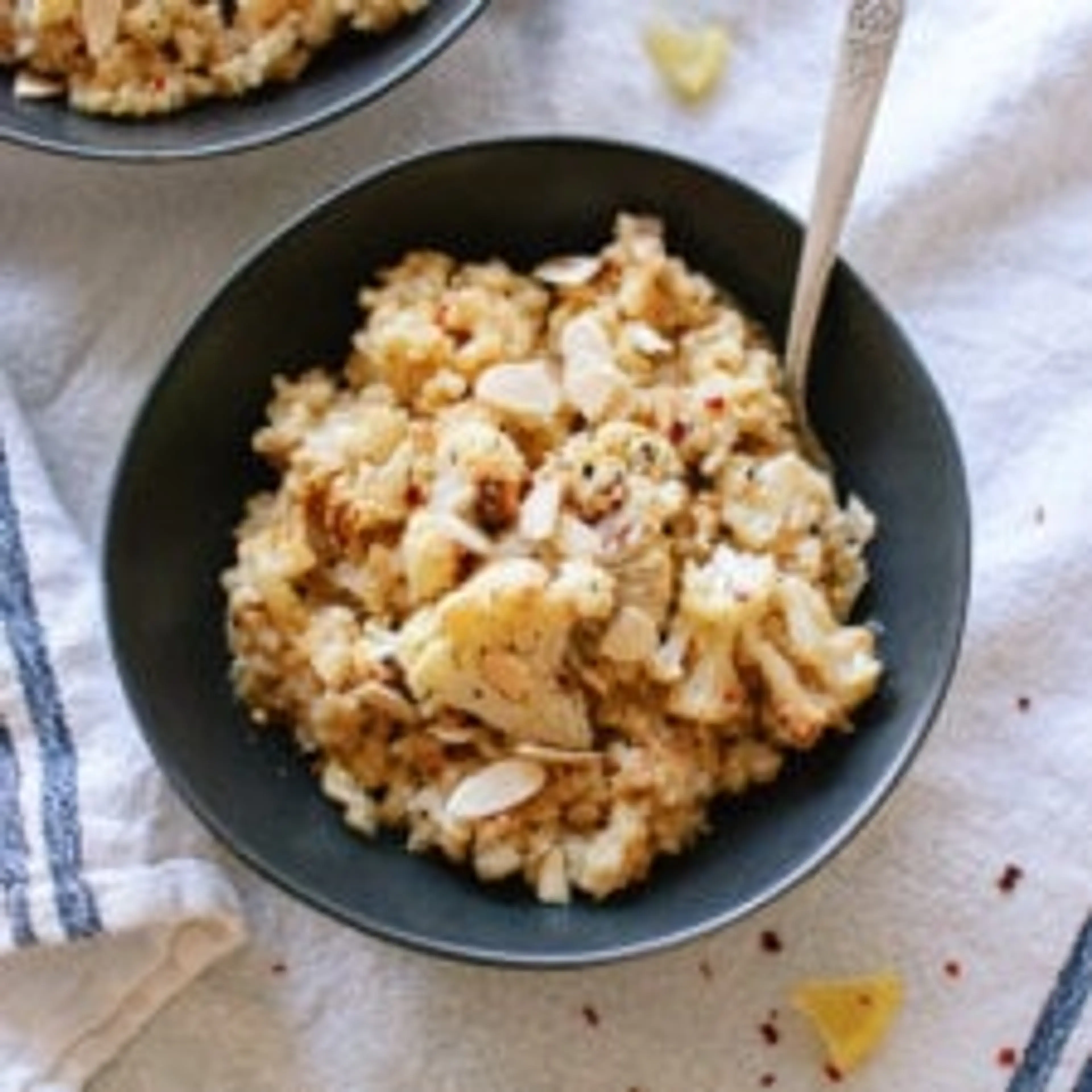 Lemony Roasted Cauliflower Risotto
