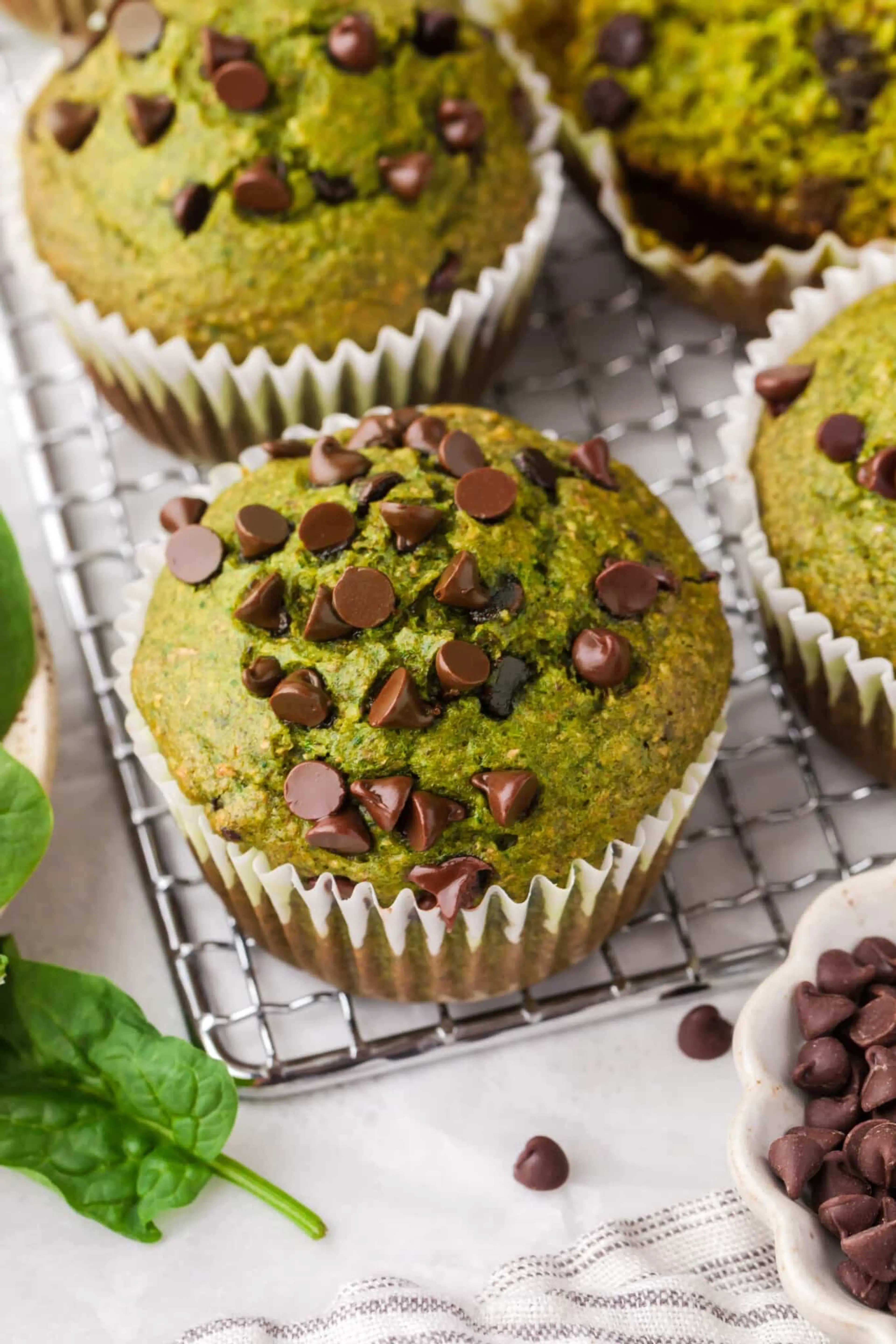 Spinach Banana Muffins