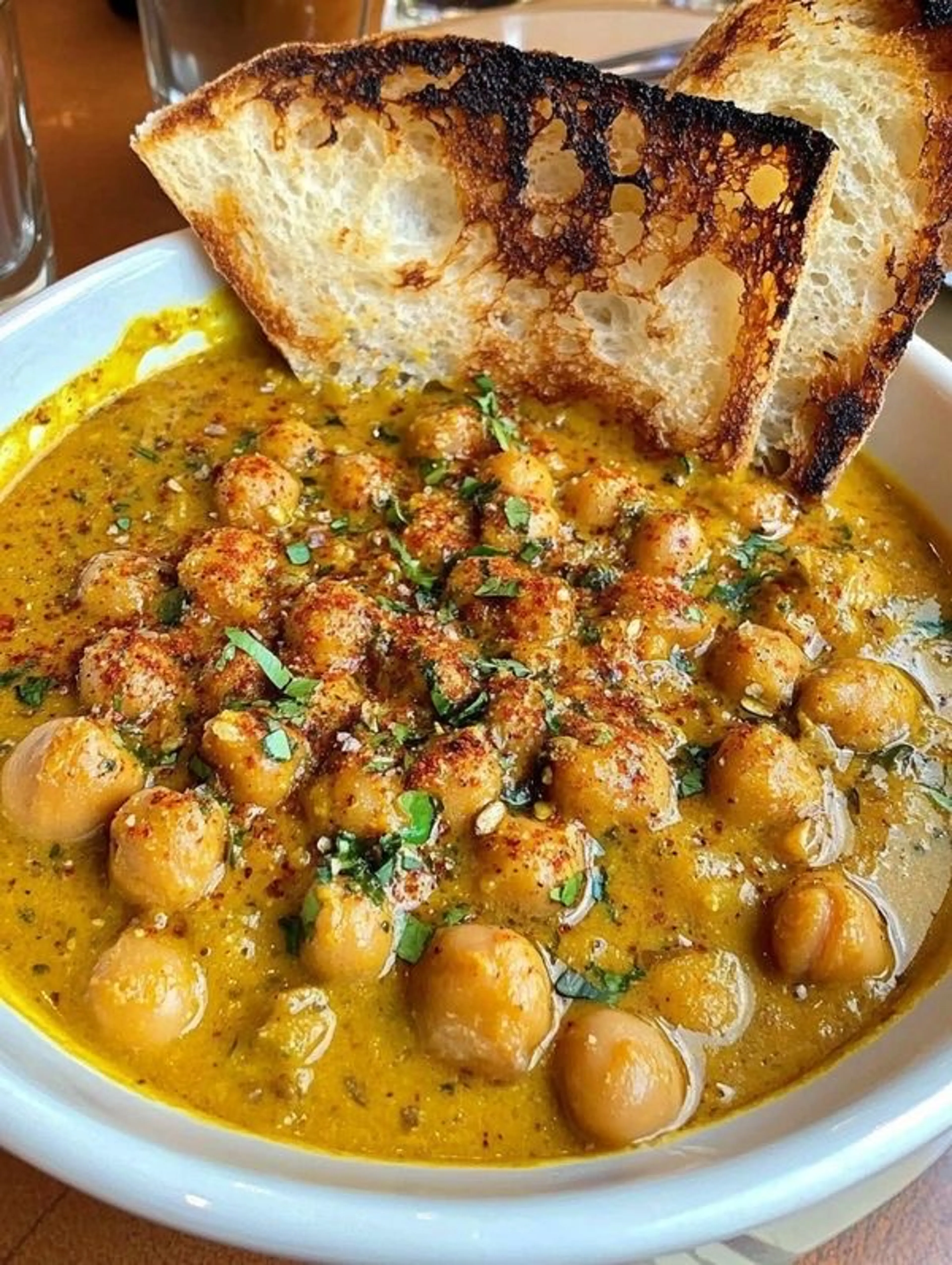 Vegan Coconut Miso Chickpea Soup