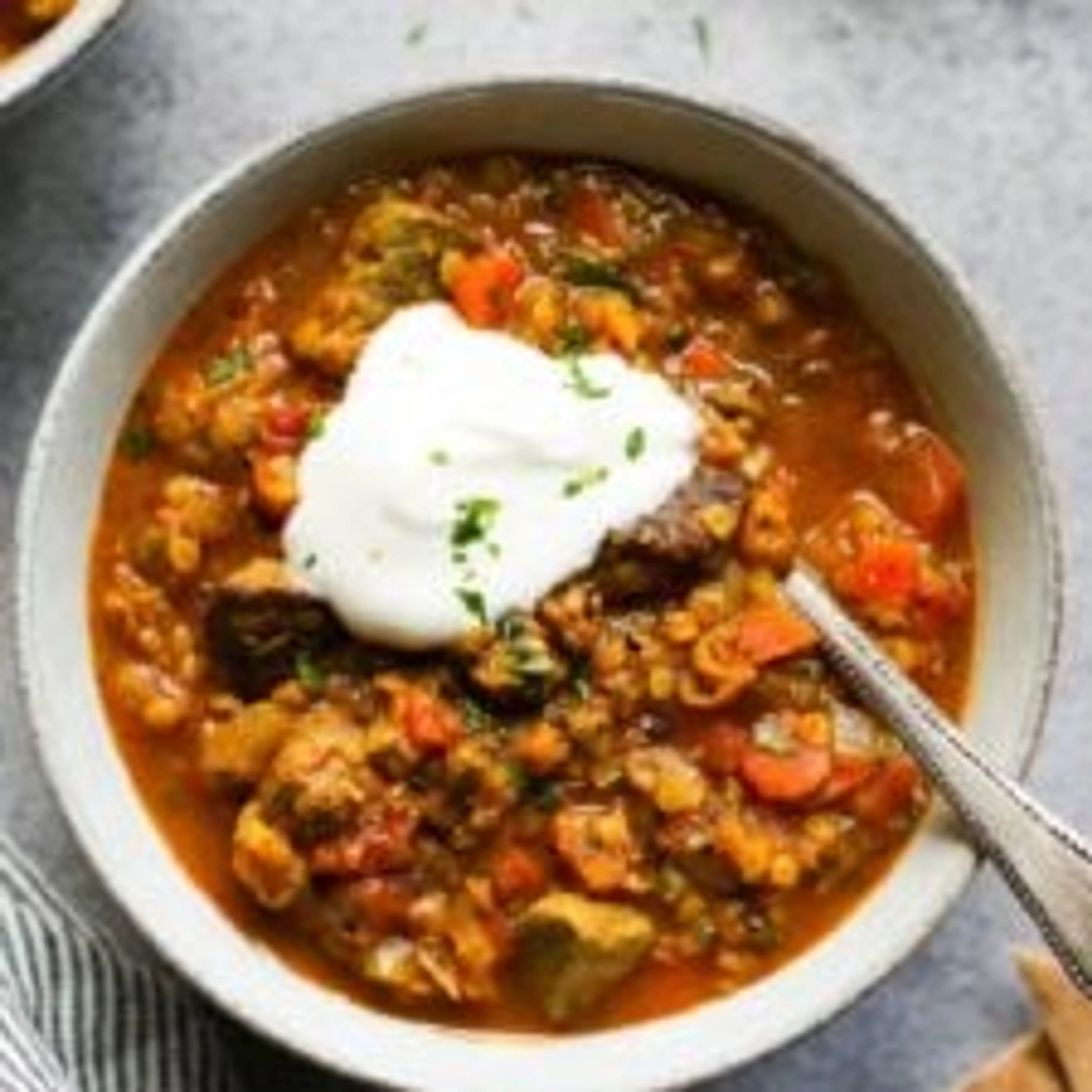 Moroccan-Spiced Beef and Lentil Stew