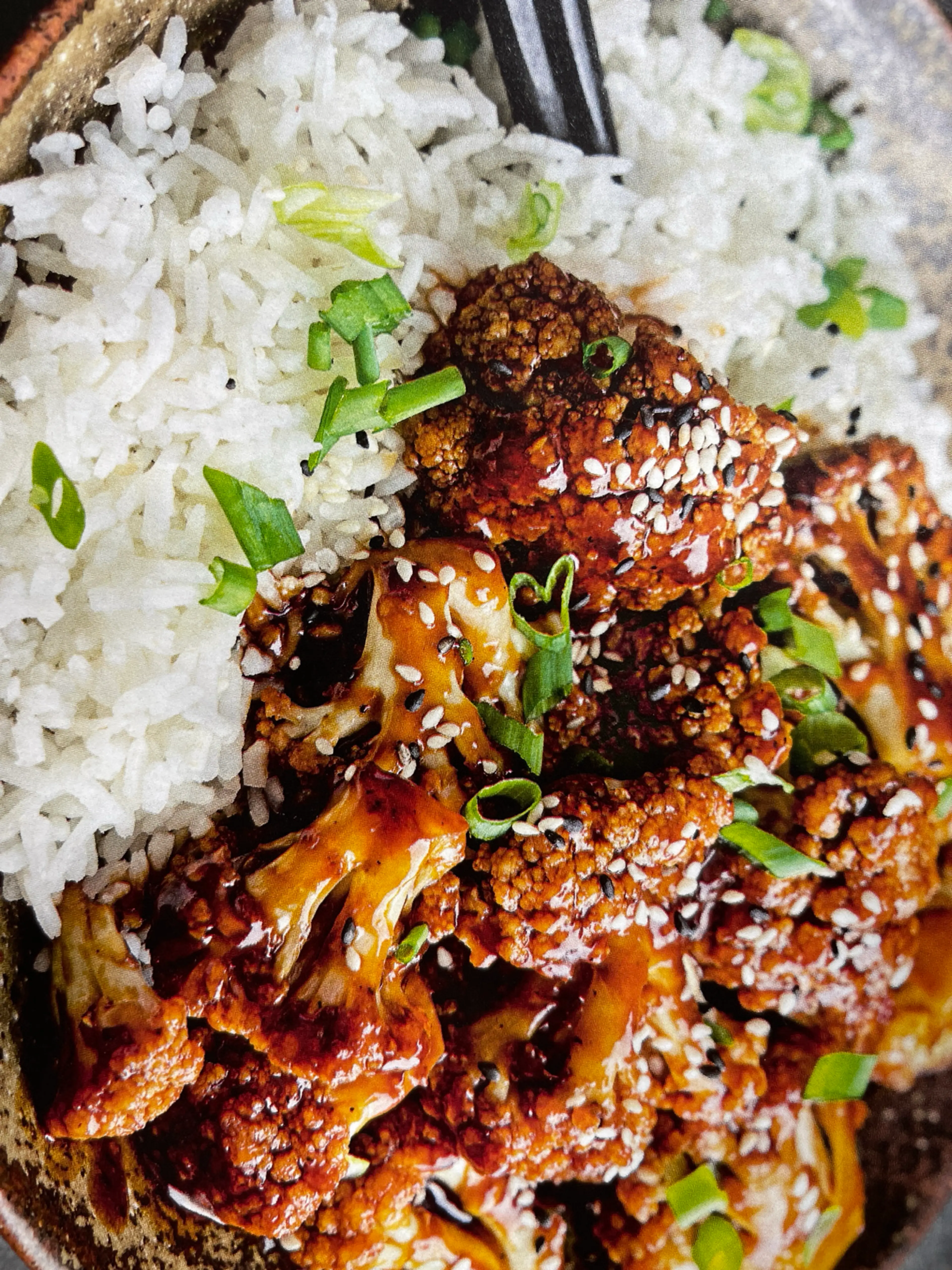 Sesame cauliflower