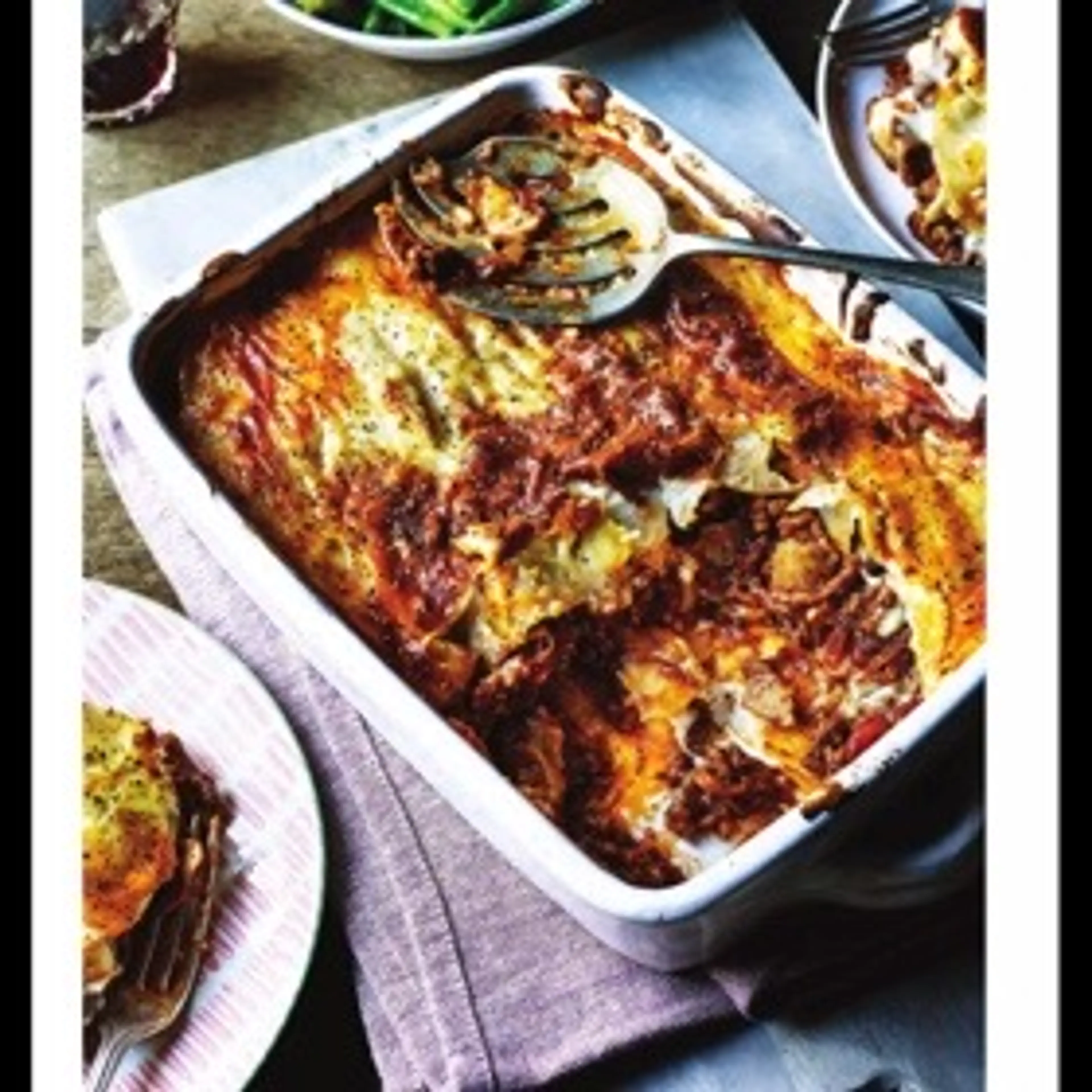 Potato beef moussaka