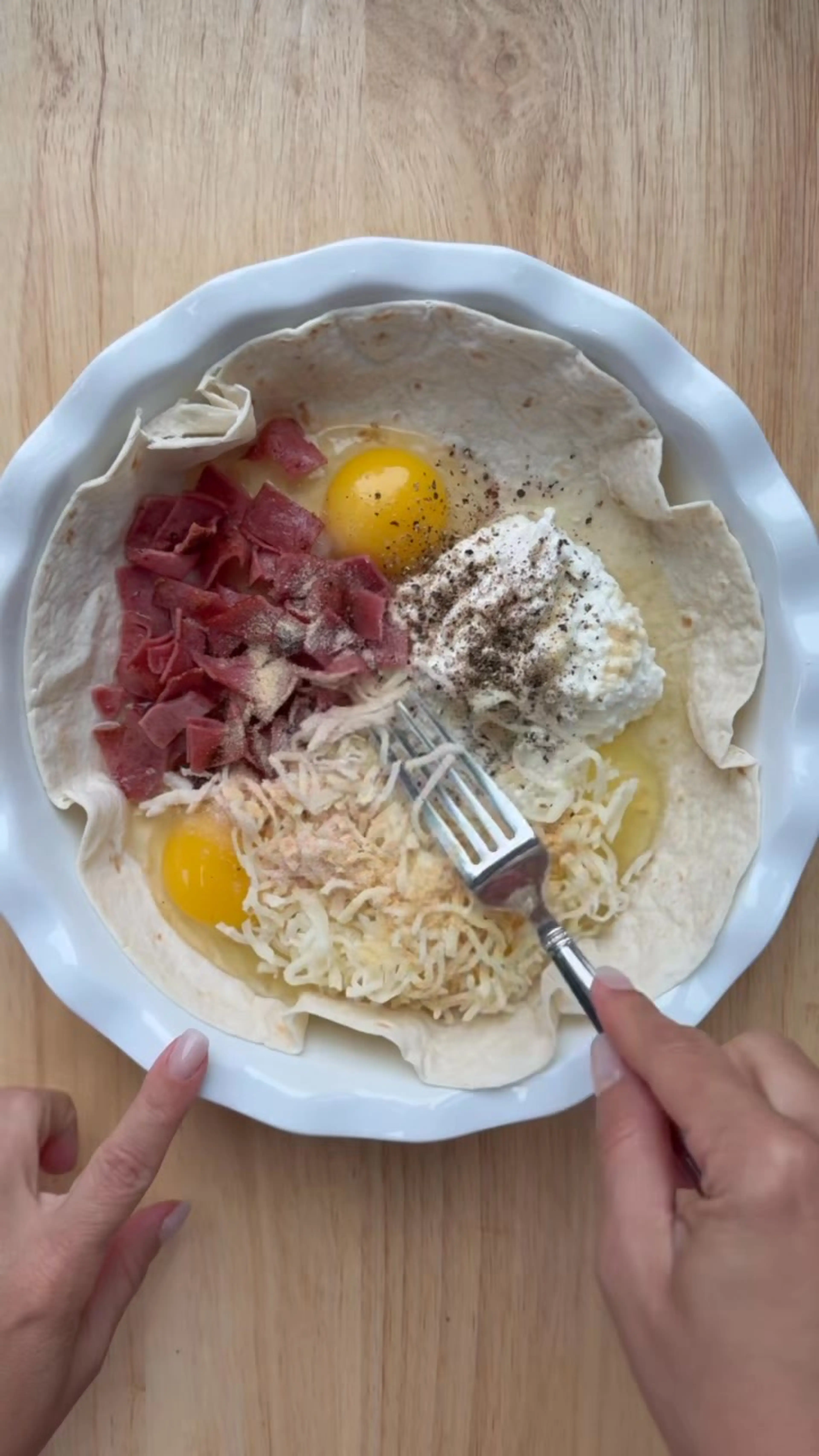 Tortilla Egg Bake