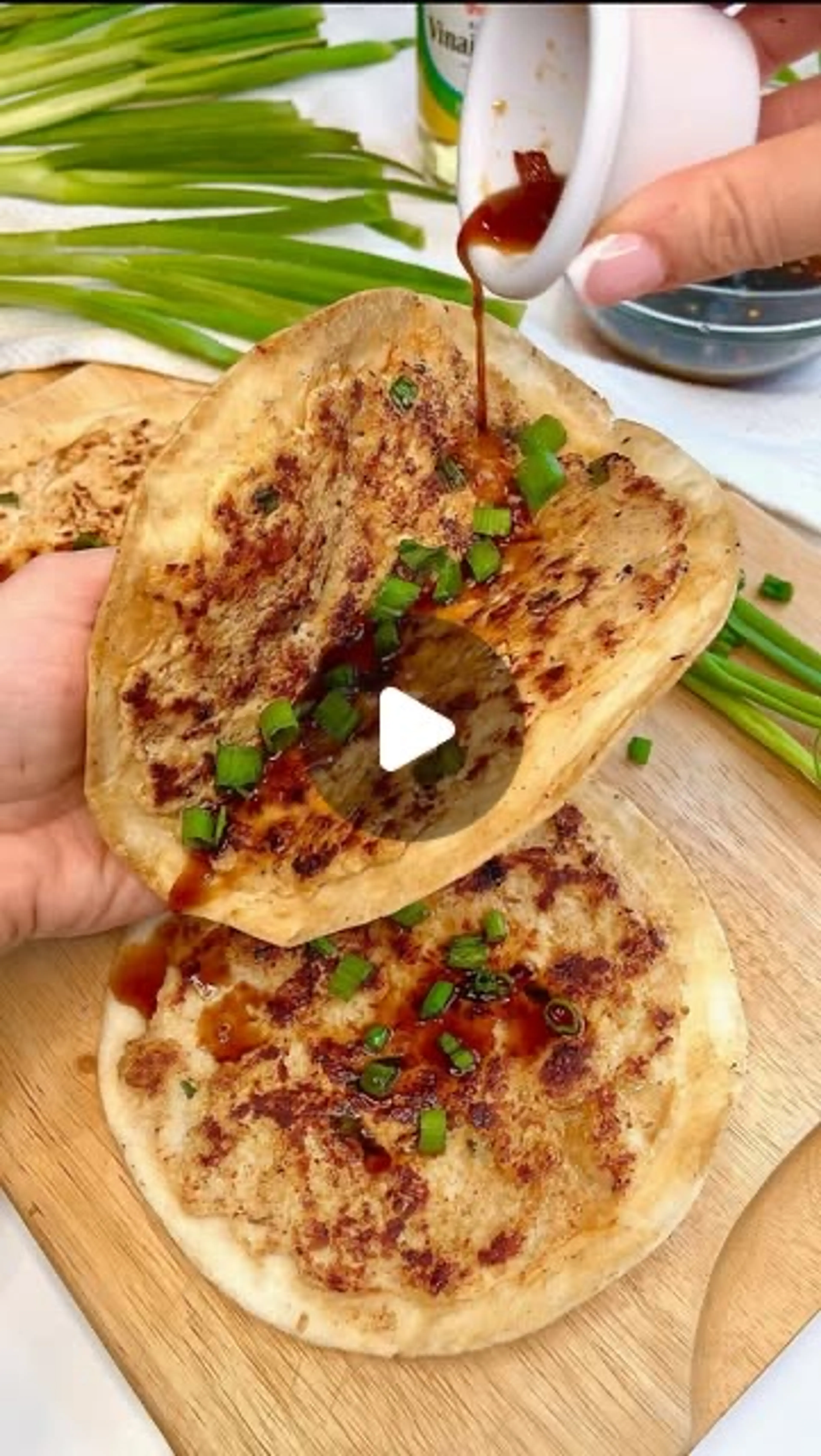 Chicken Dumpling Smash Tacos