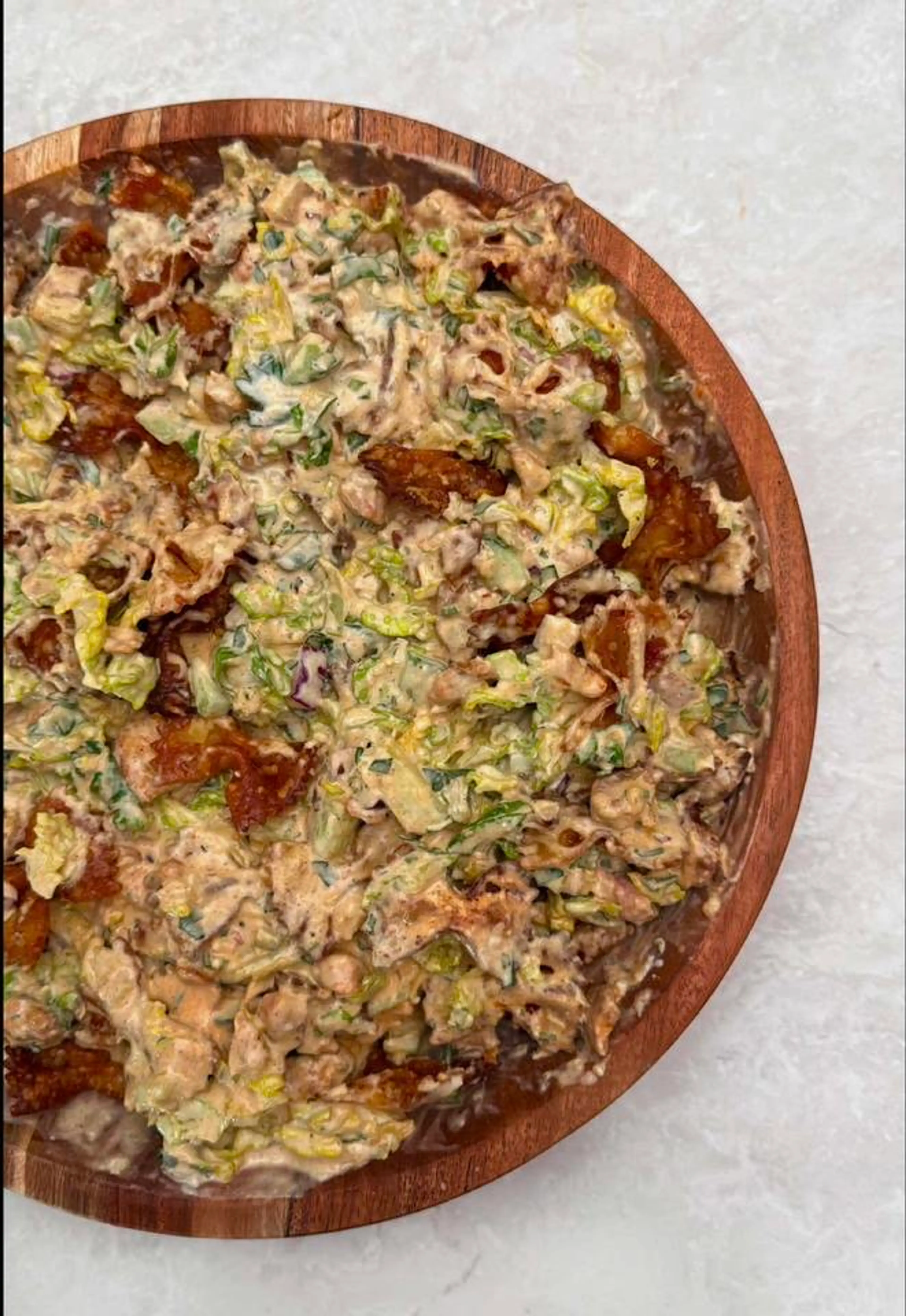 Crispy Pasta Caesar Salad