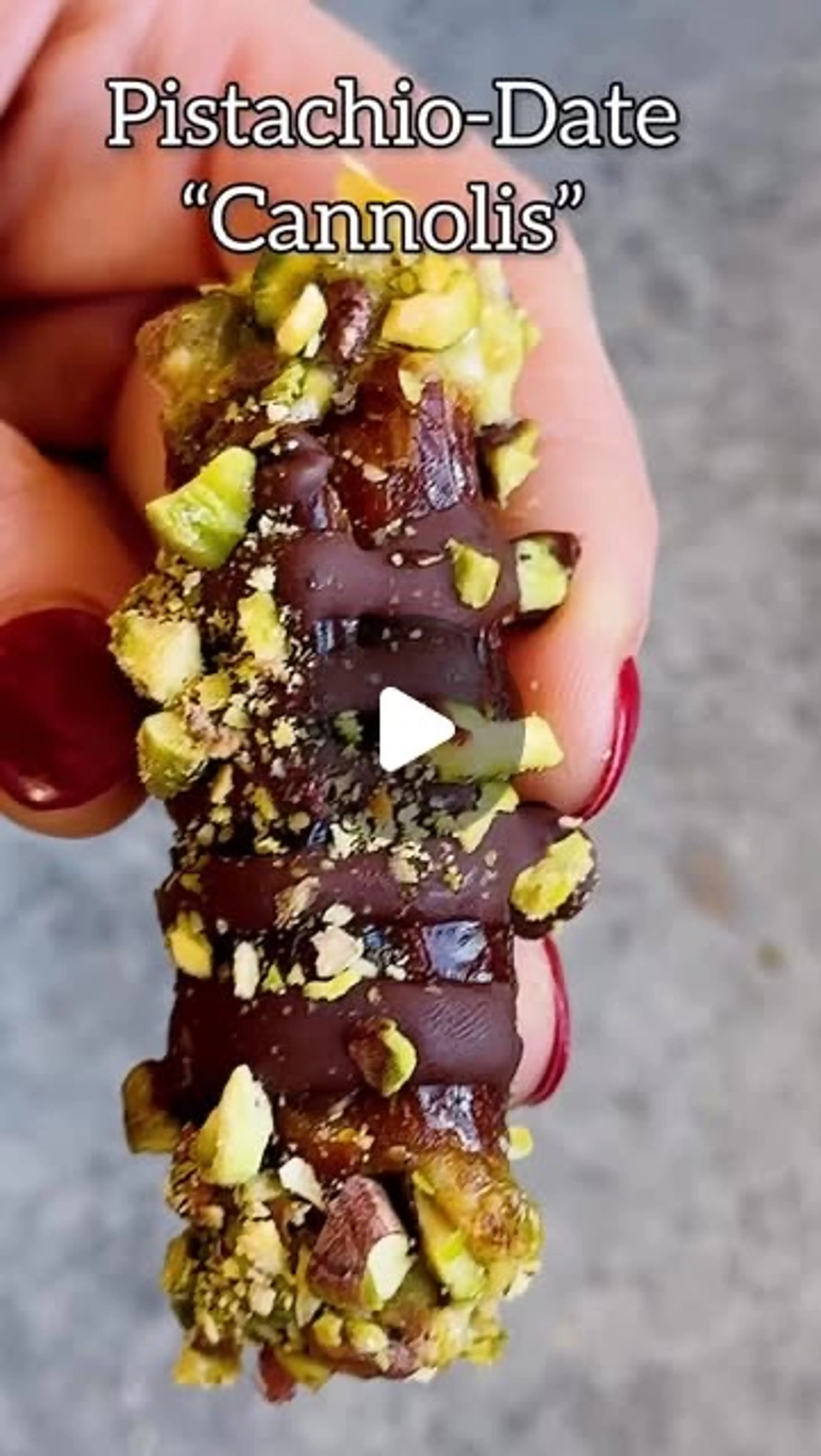 Pistachio-date “cannolis”! Reminder That These Babies Exist—