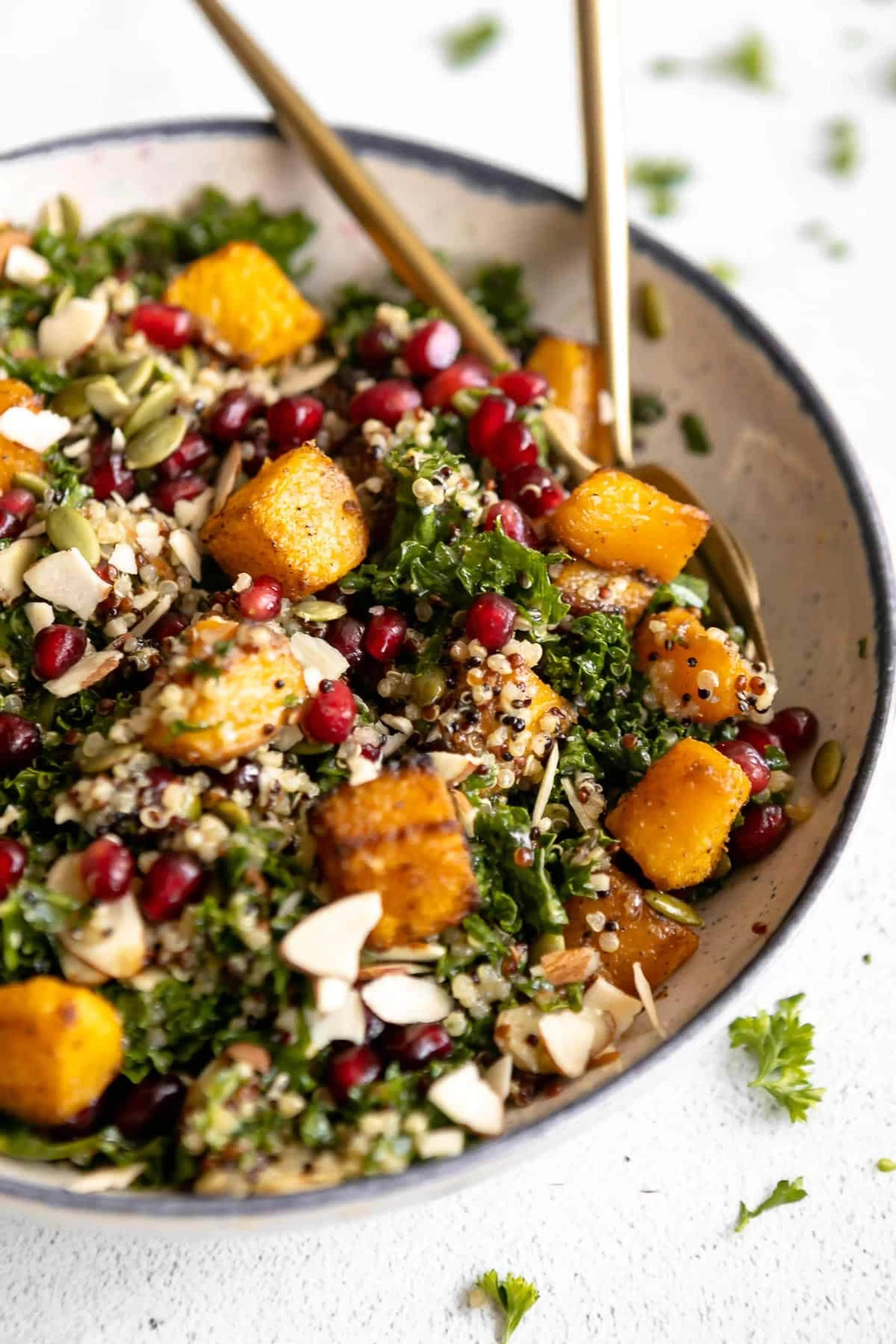 Roasted Butternut Squash and Kale Salad