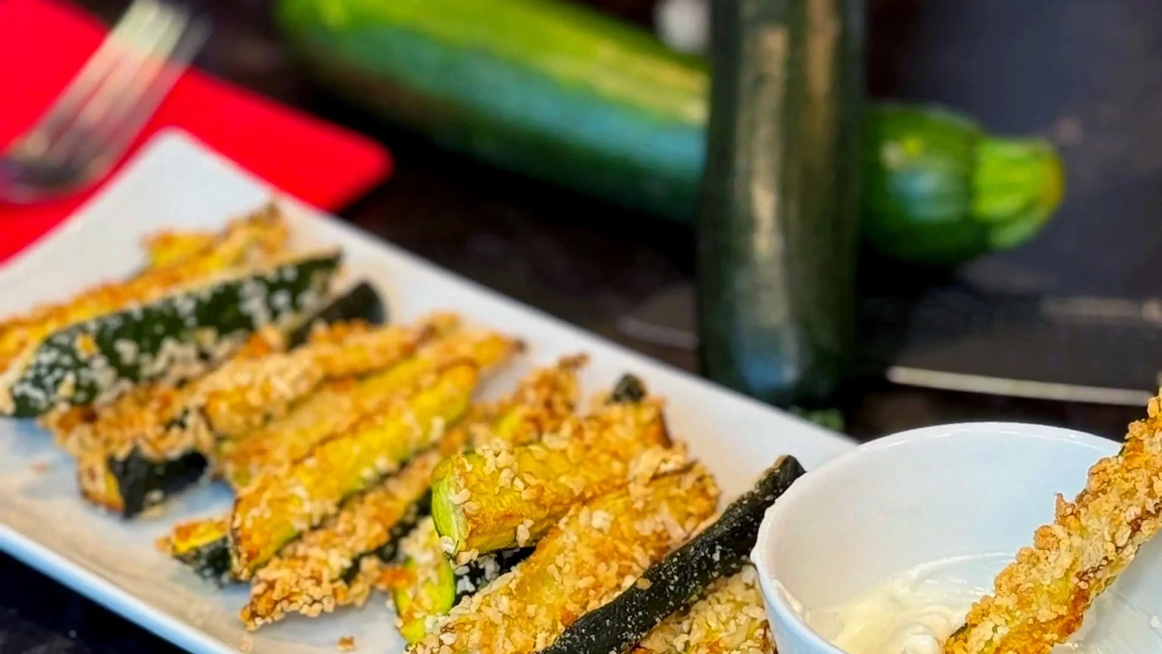 Oven-Fried Zucchini Sticks