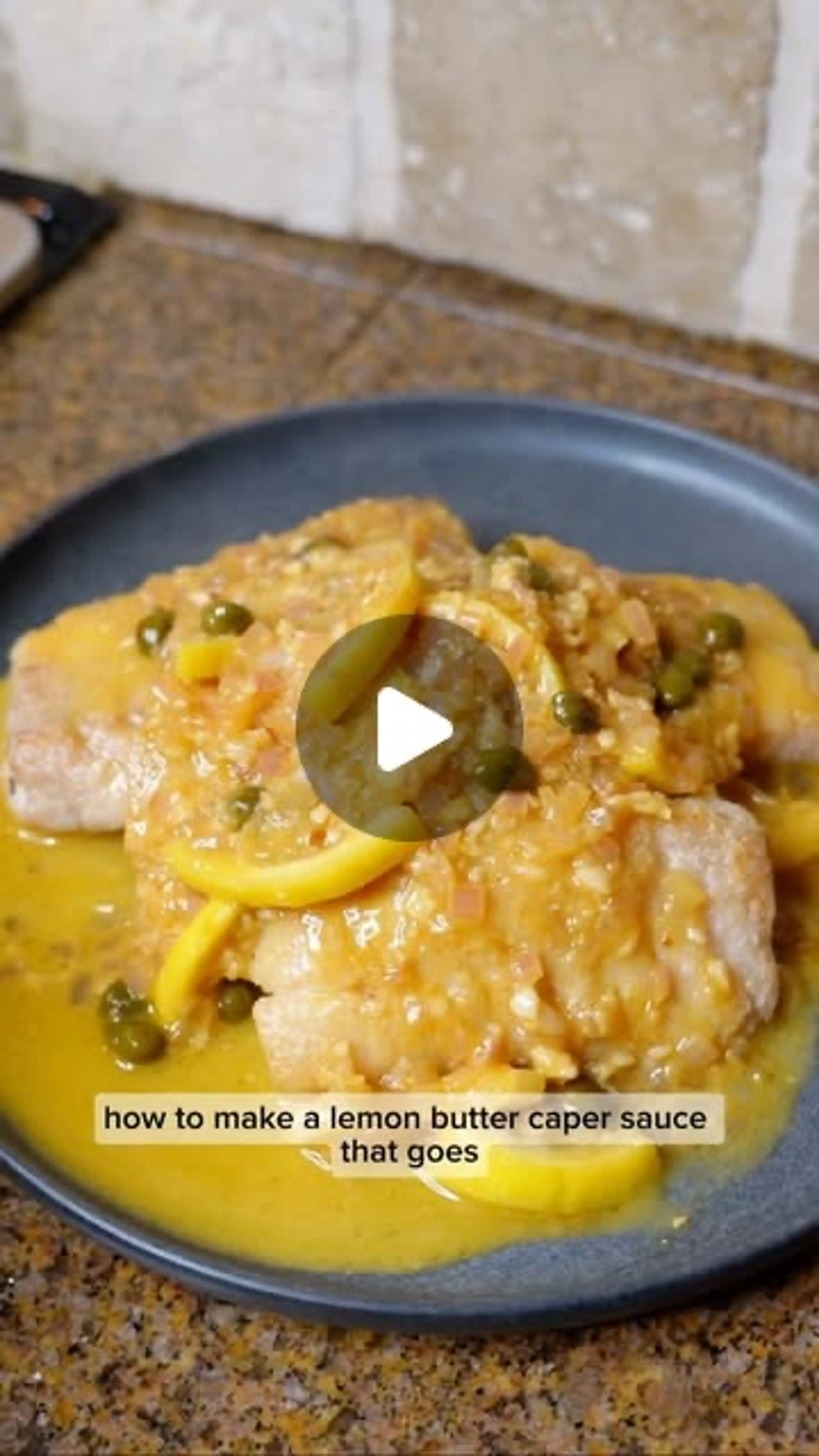 How to Make a Lemon Butter Caper Sauce to Go with Fish or Ch