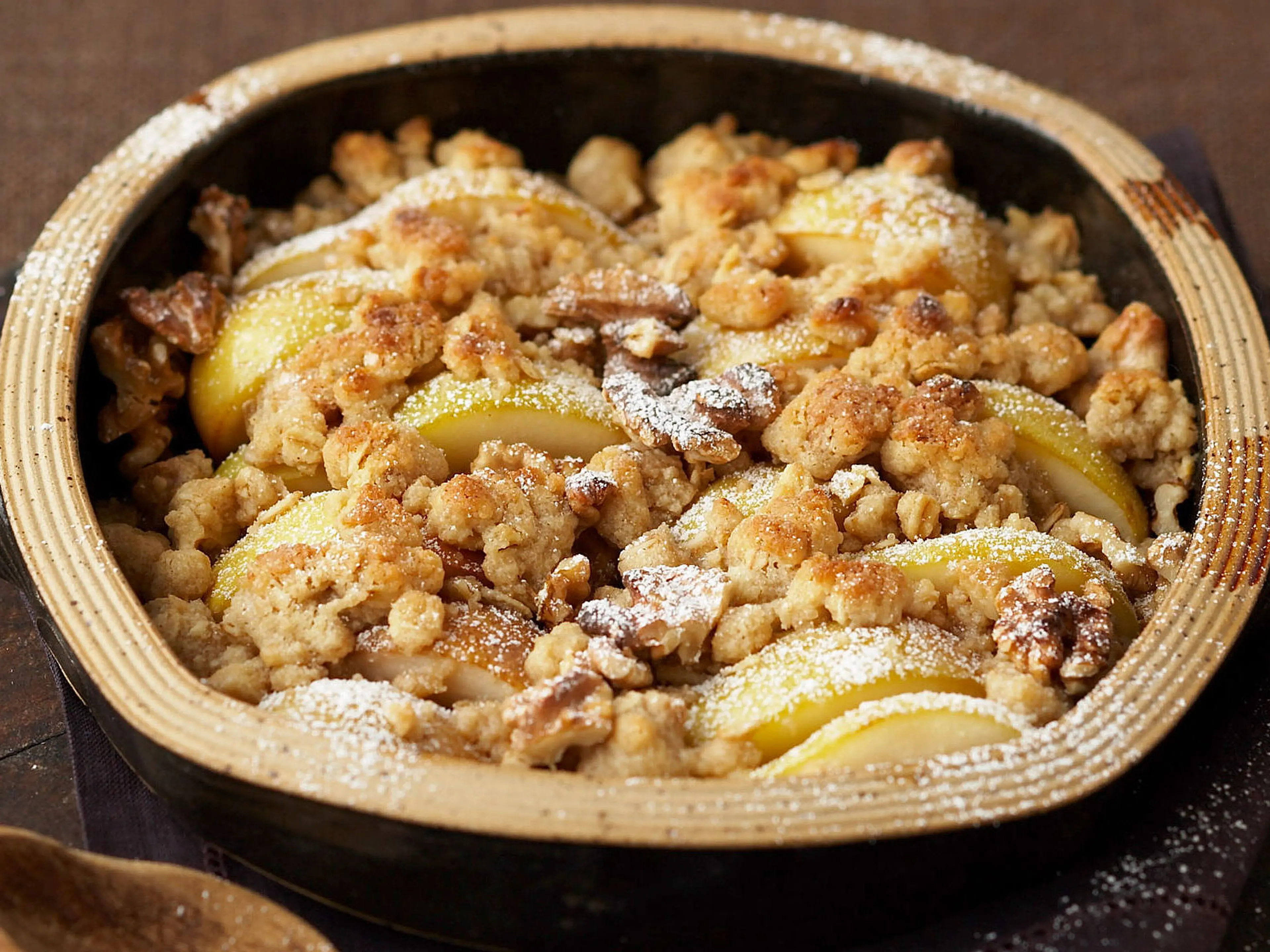 Birnen-Crumble