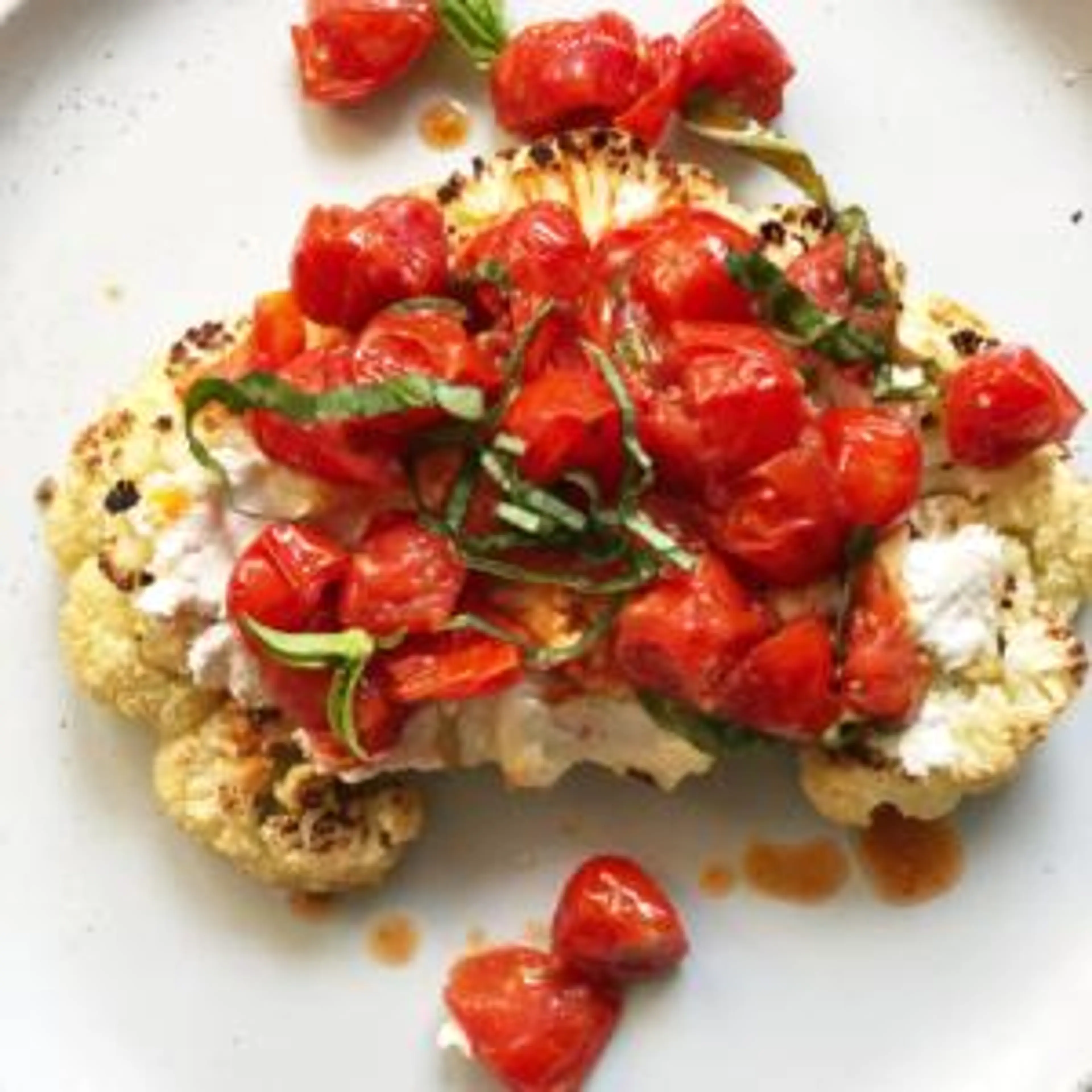 Cauliflower Steaks Caprese
