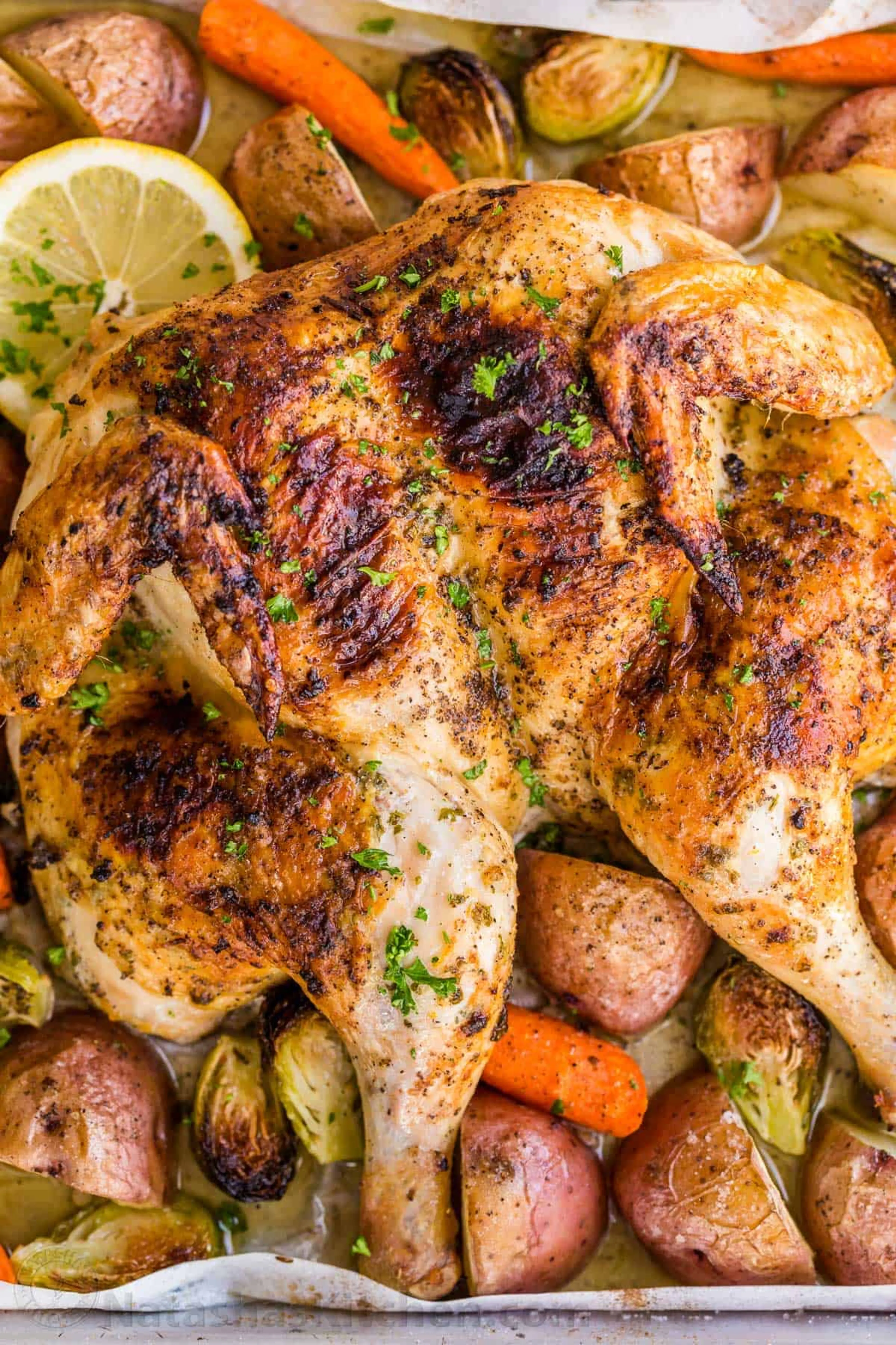 Spatchcock Roasted Chicken