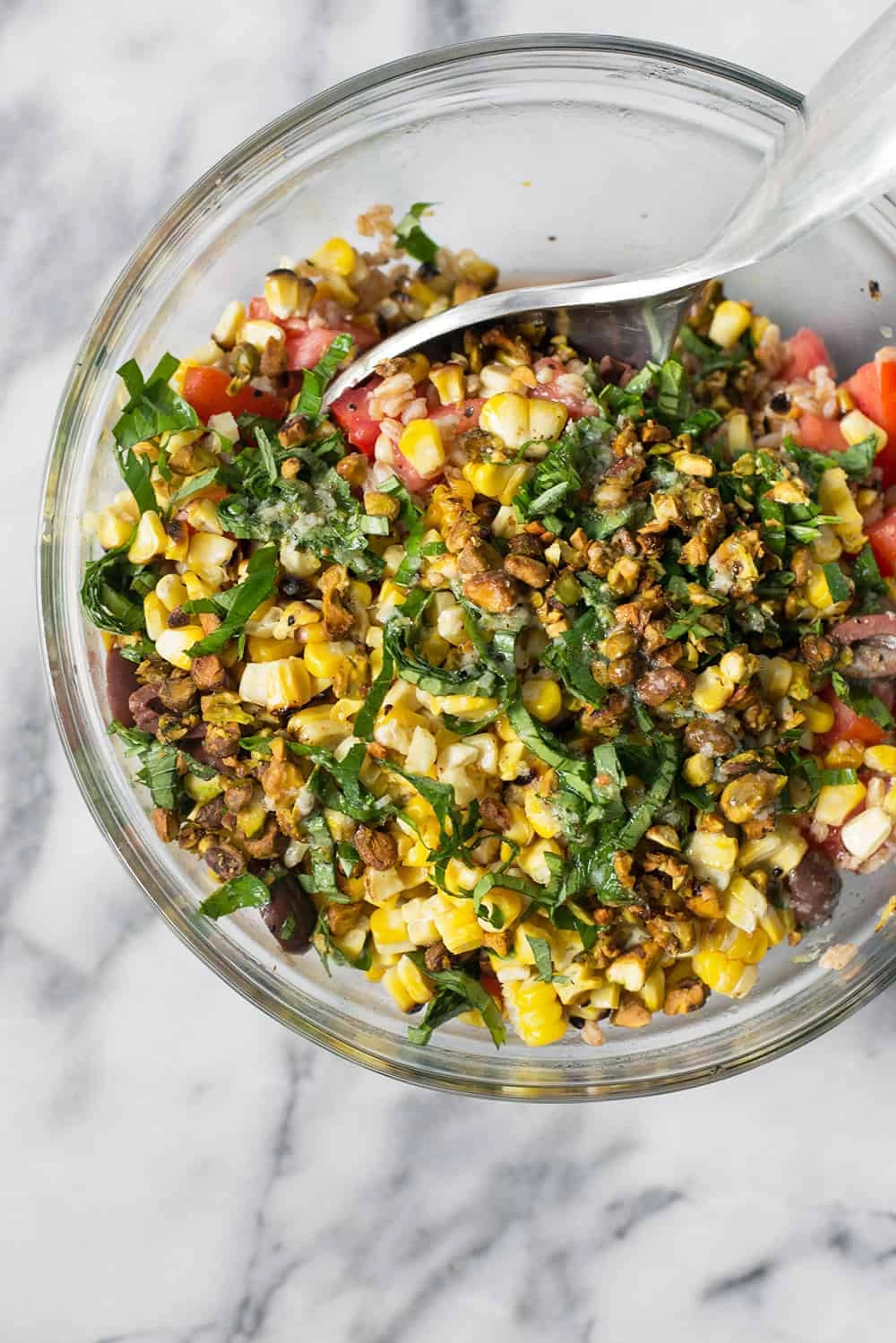 Corn & Farro Salad