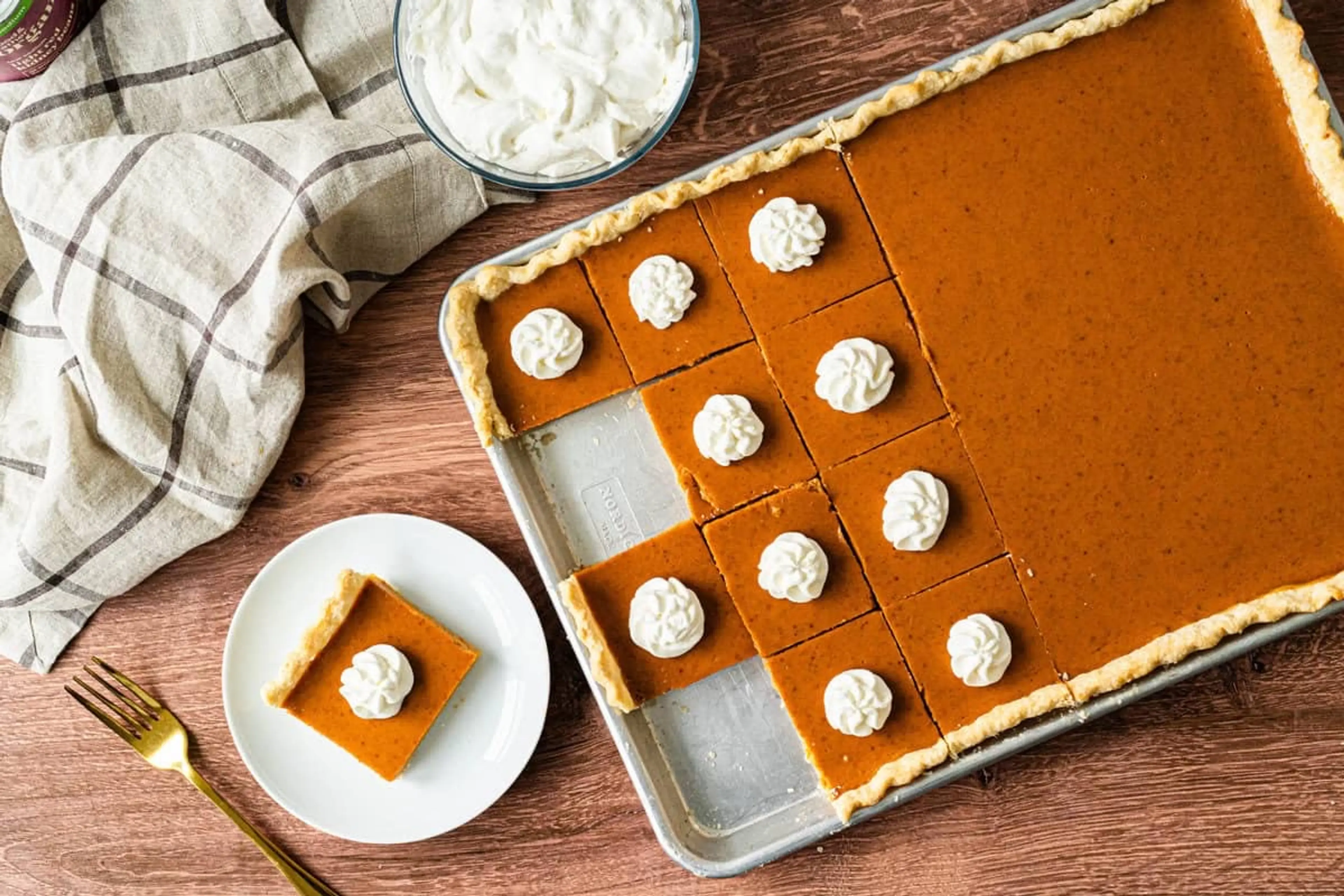 Pumpkin Slab Pie