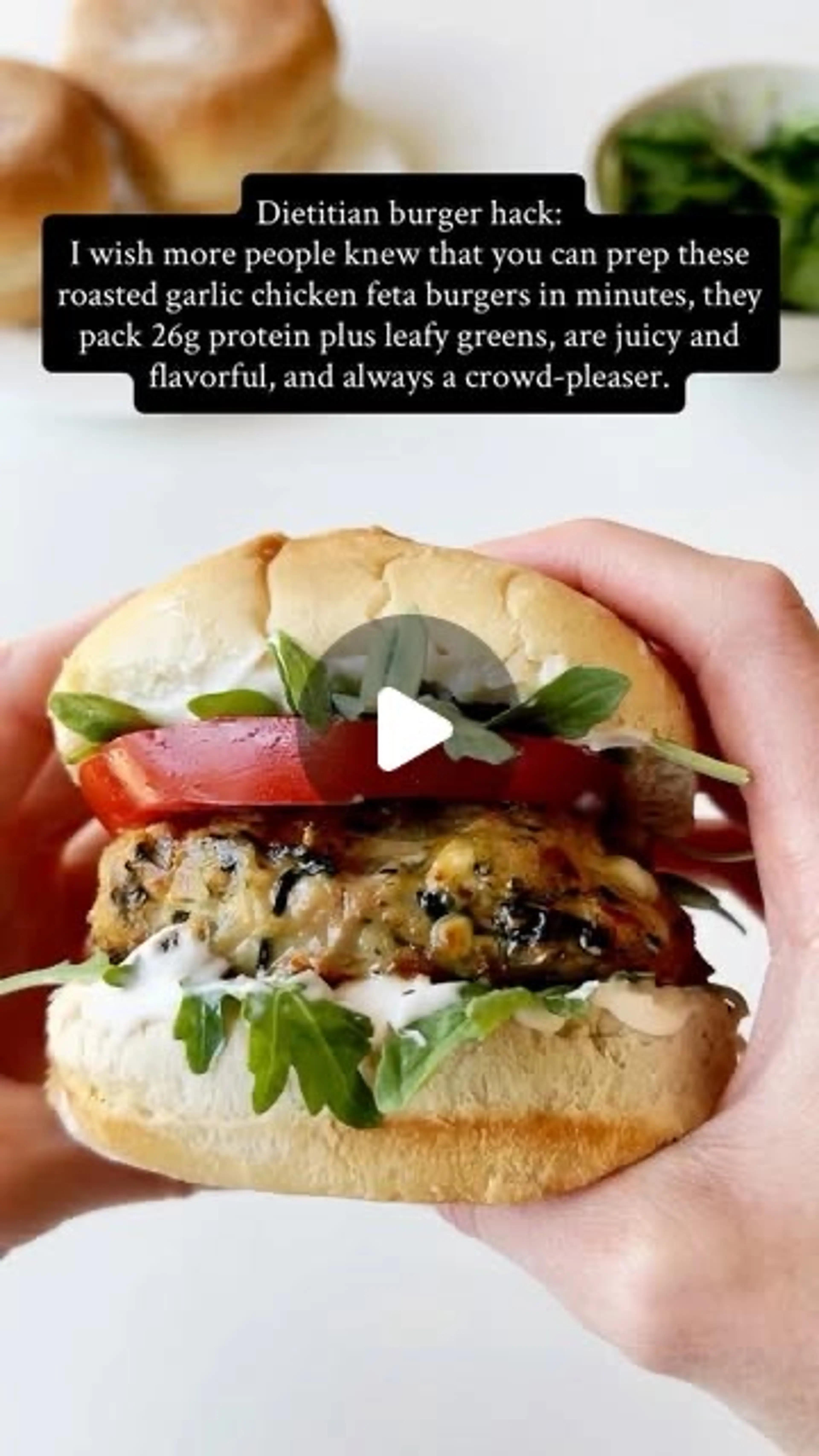 Chicken Feta Burger