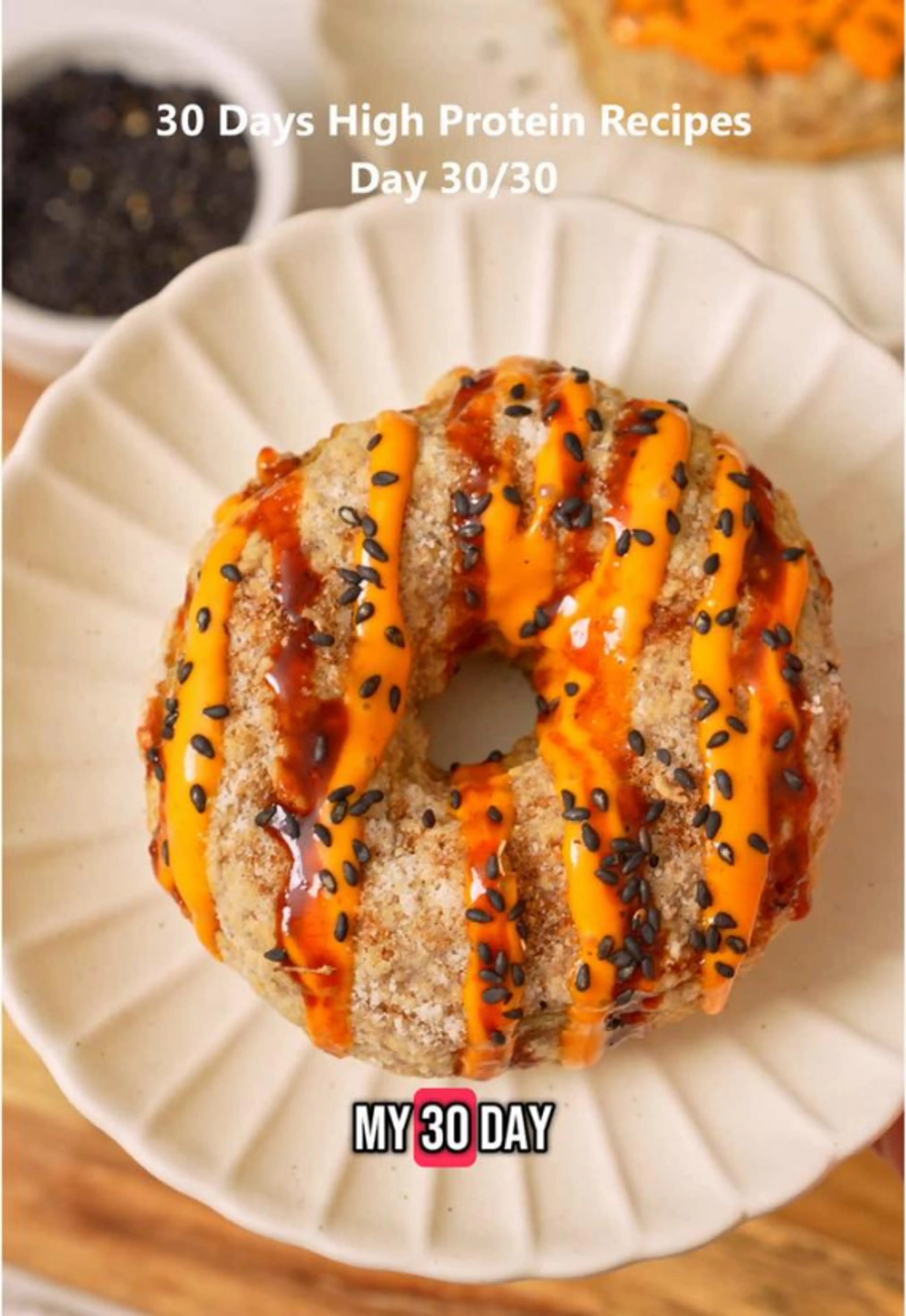 Day 30 of 30 Day High Protein Series: Savory Donut?chicken D