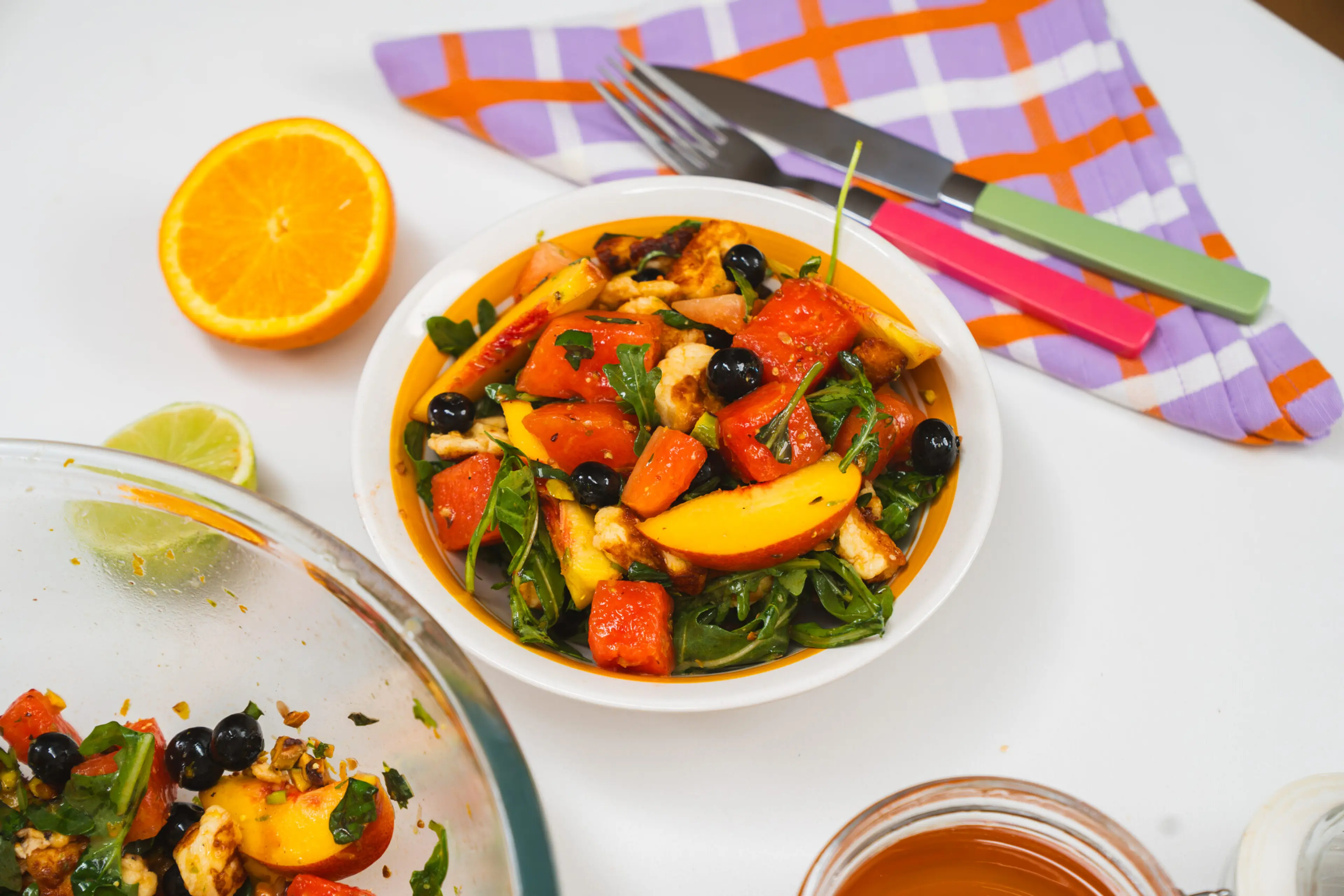 Watermelon Halloumi Salad
