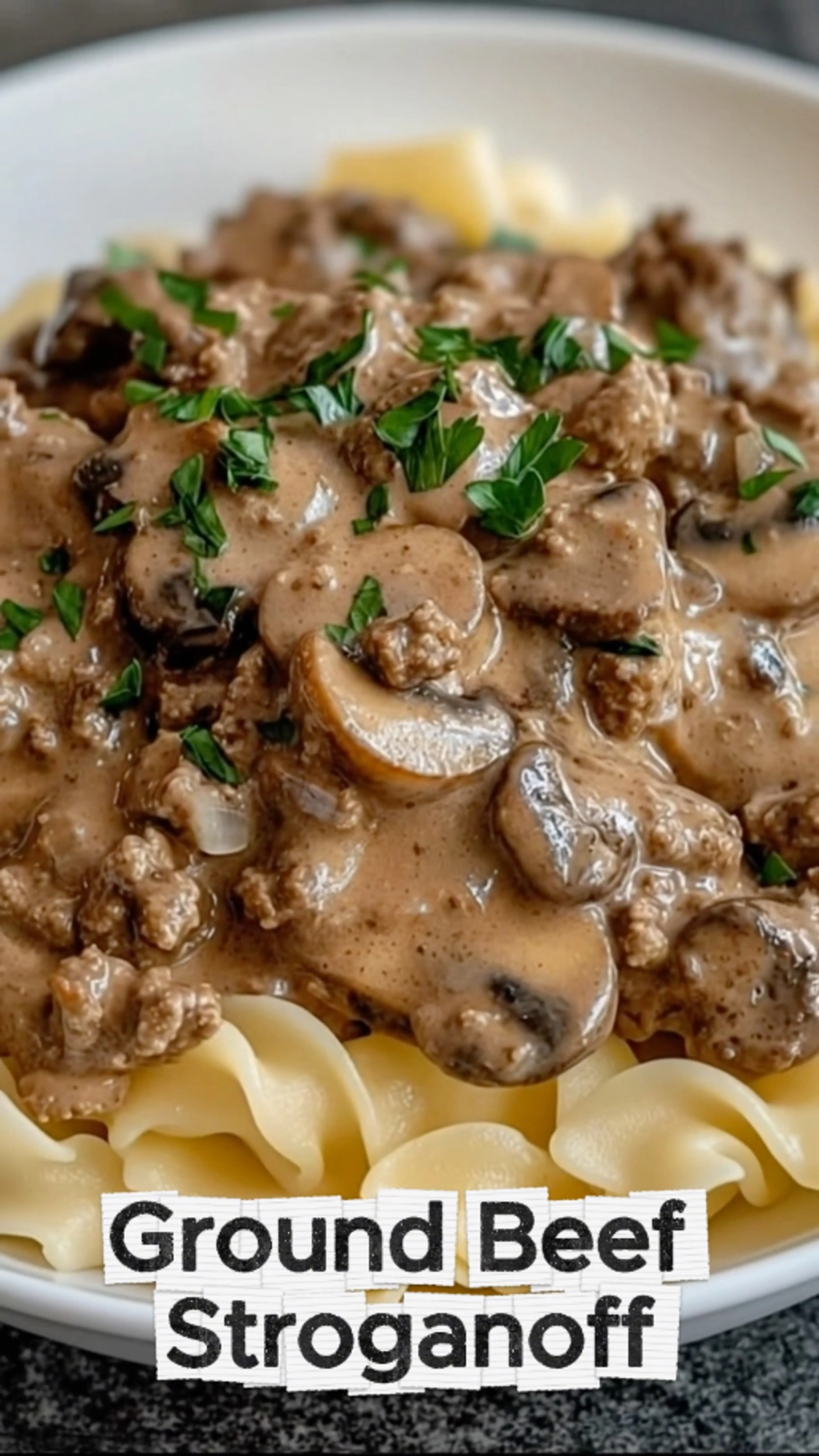 Ground Beef Stroganoff