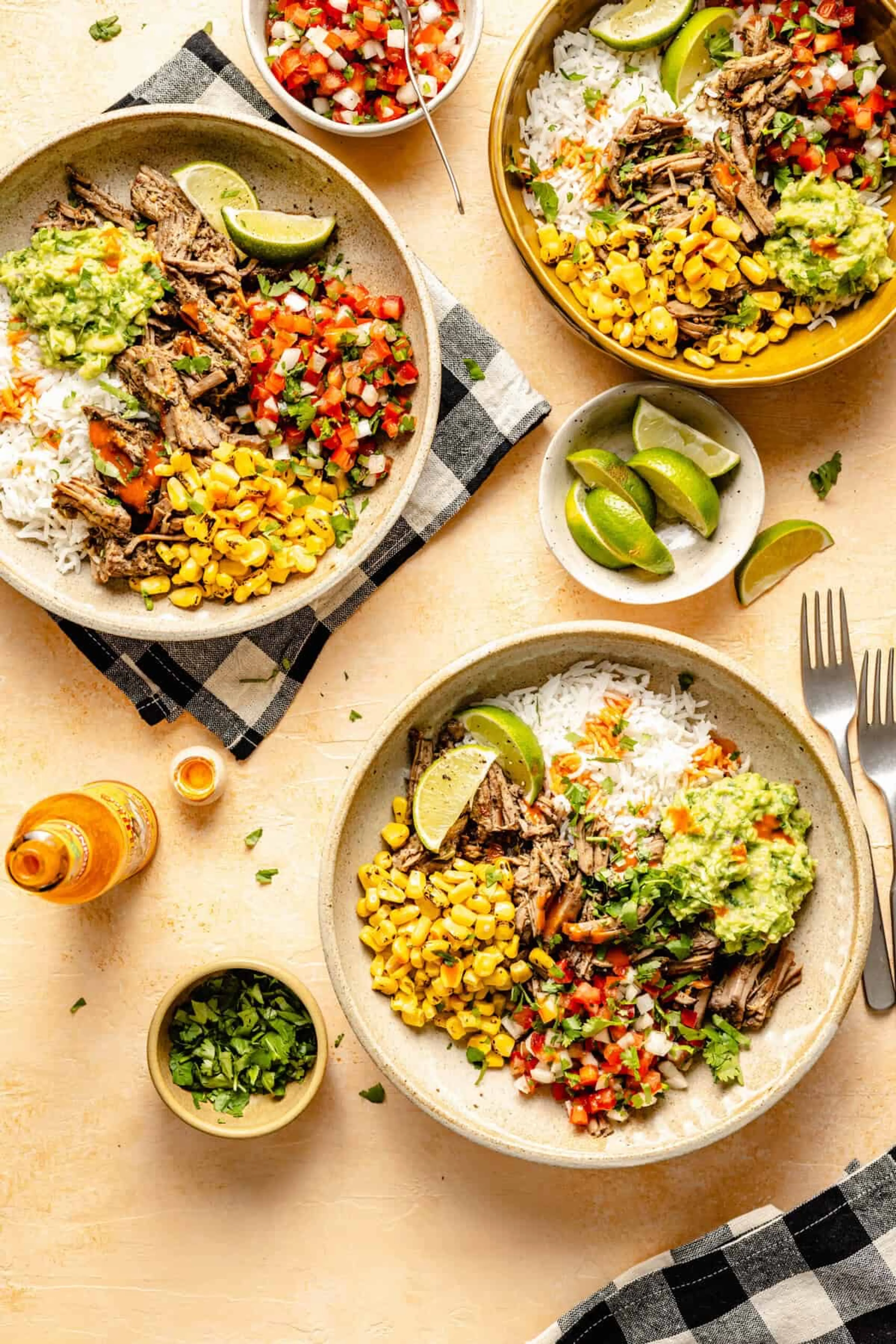 Shredded Beef Chipotle Burrito Bowls