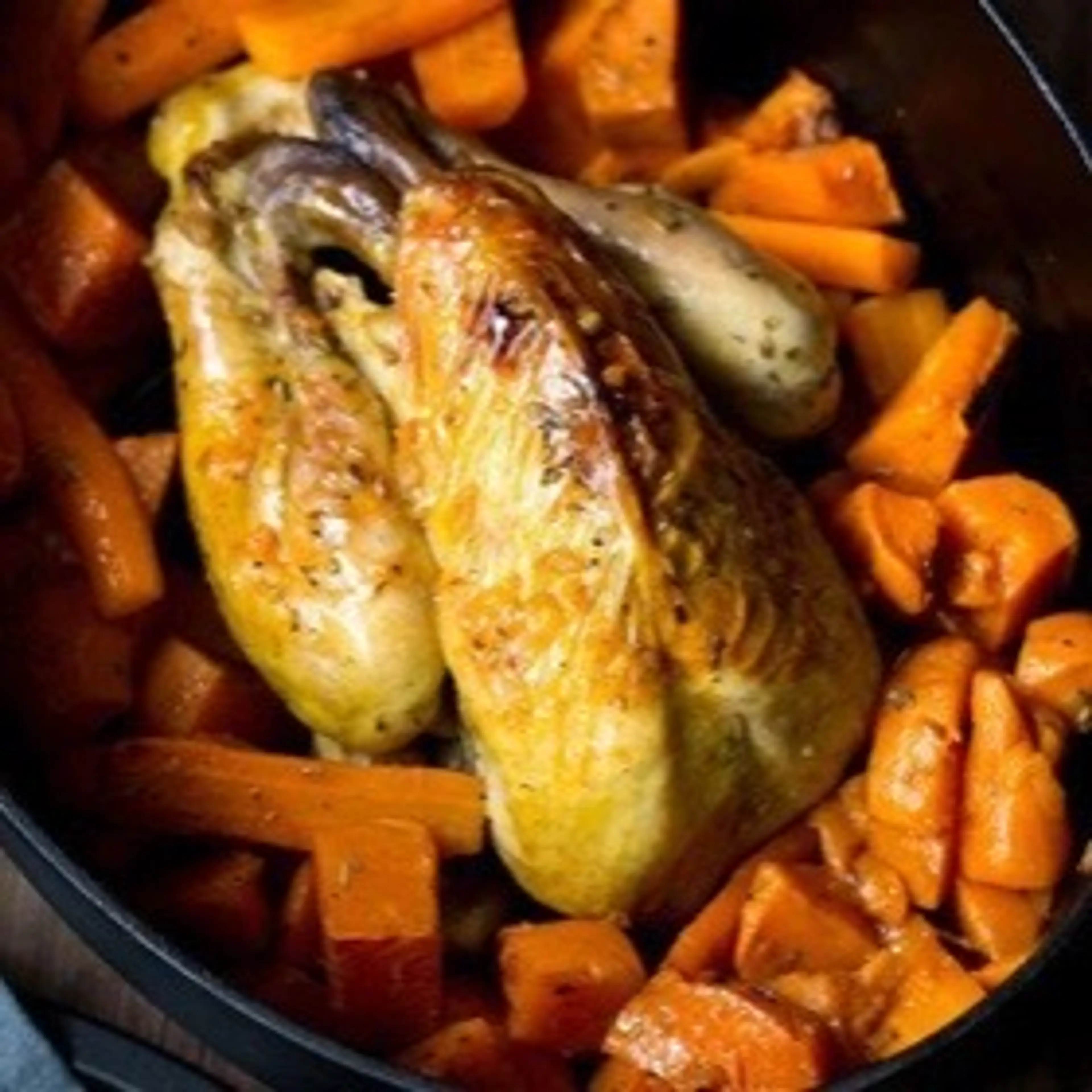 Pintade en Cocotte Et Sa Garniture | La Pintade