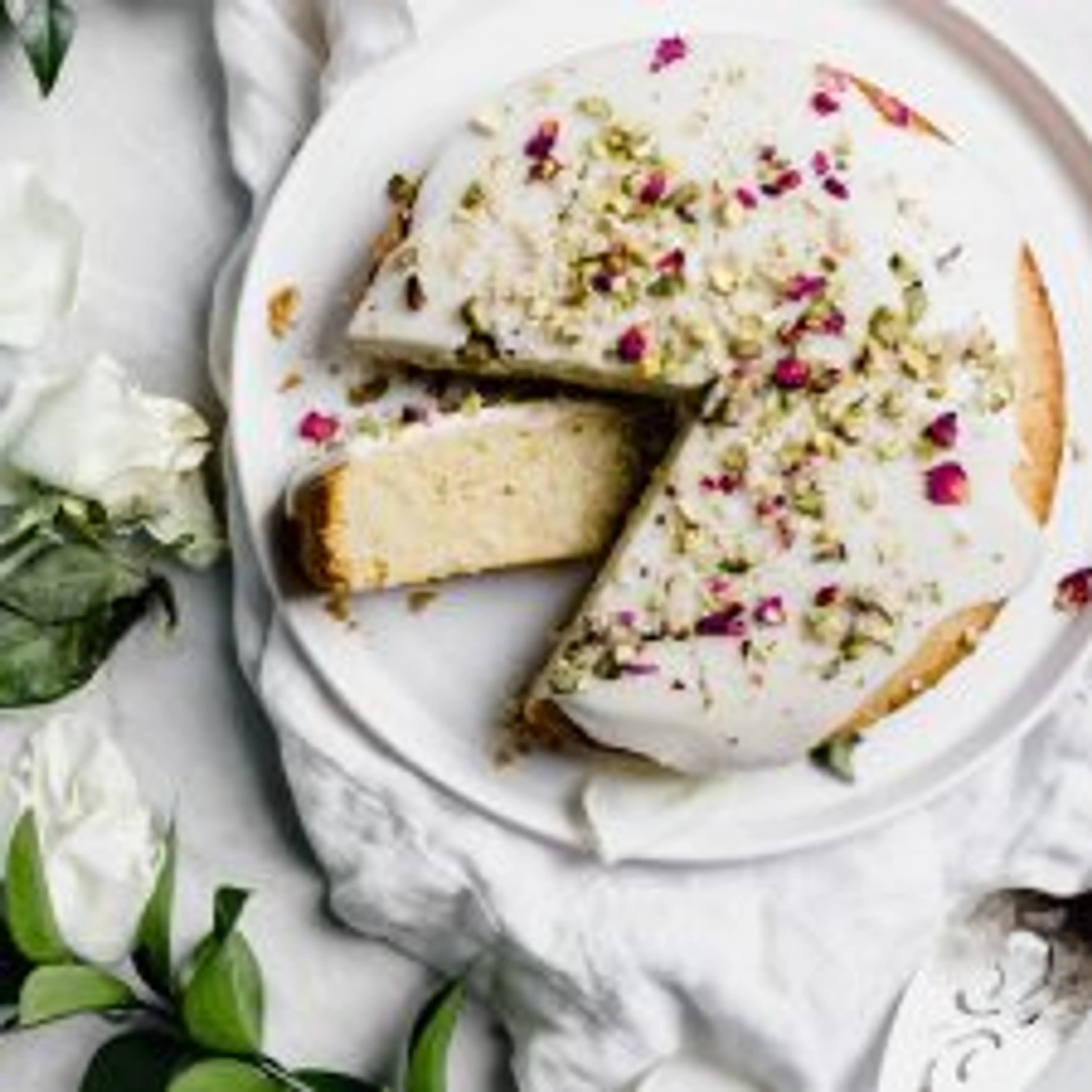 Persian Love Cake (Cardamom, Almond, & Rose Cake)