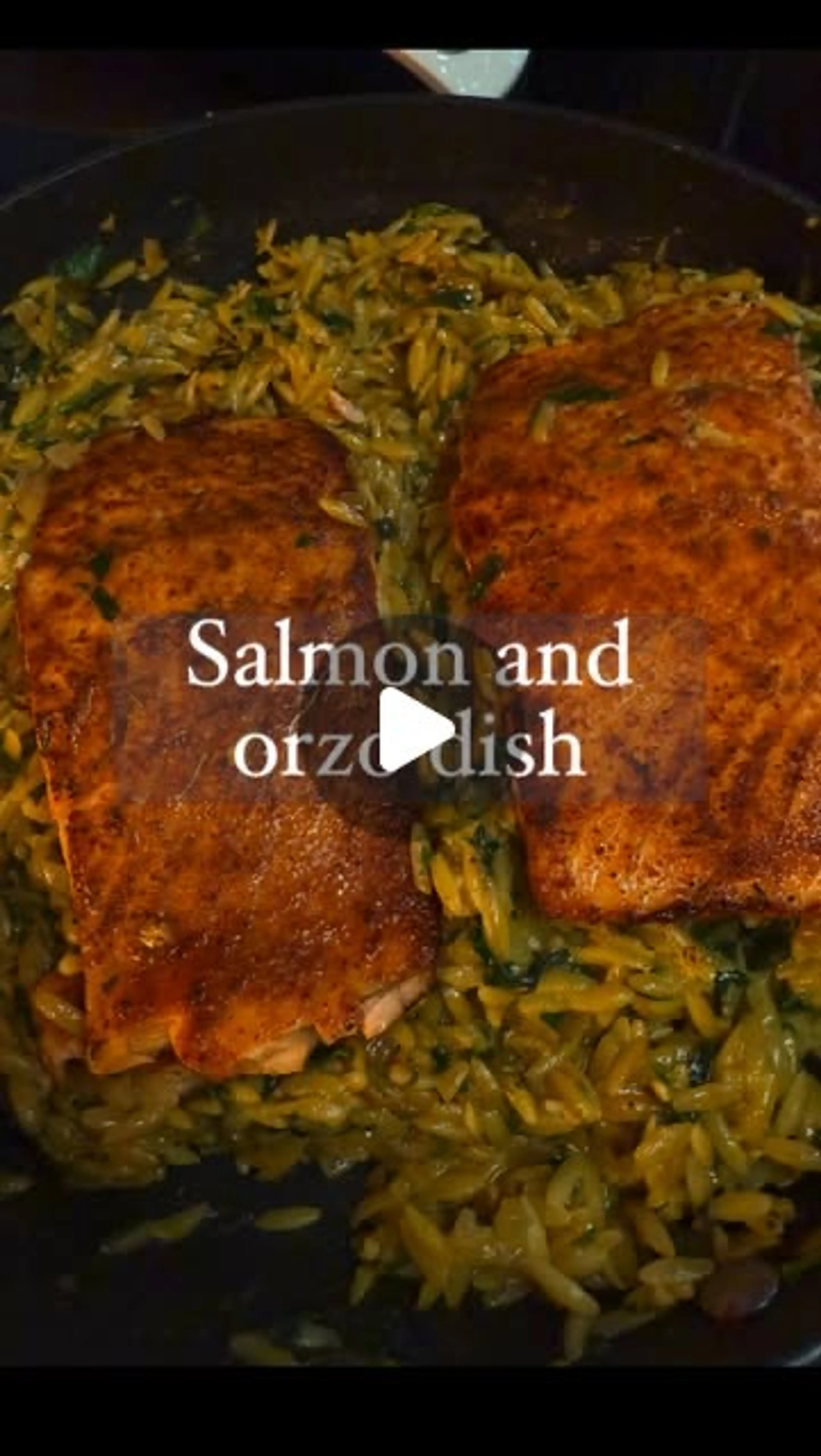Salmon Orzo
