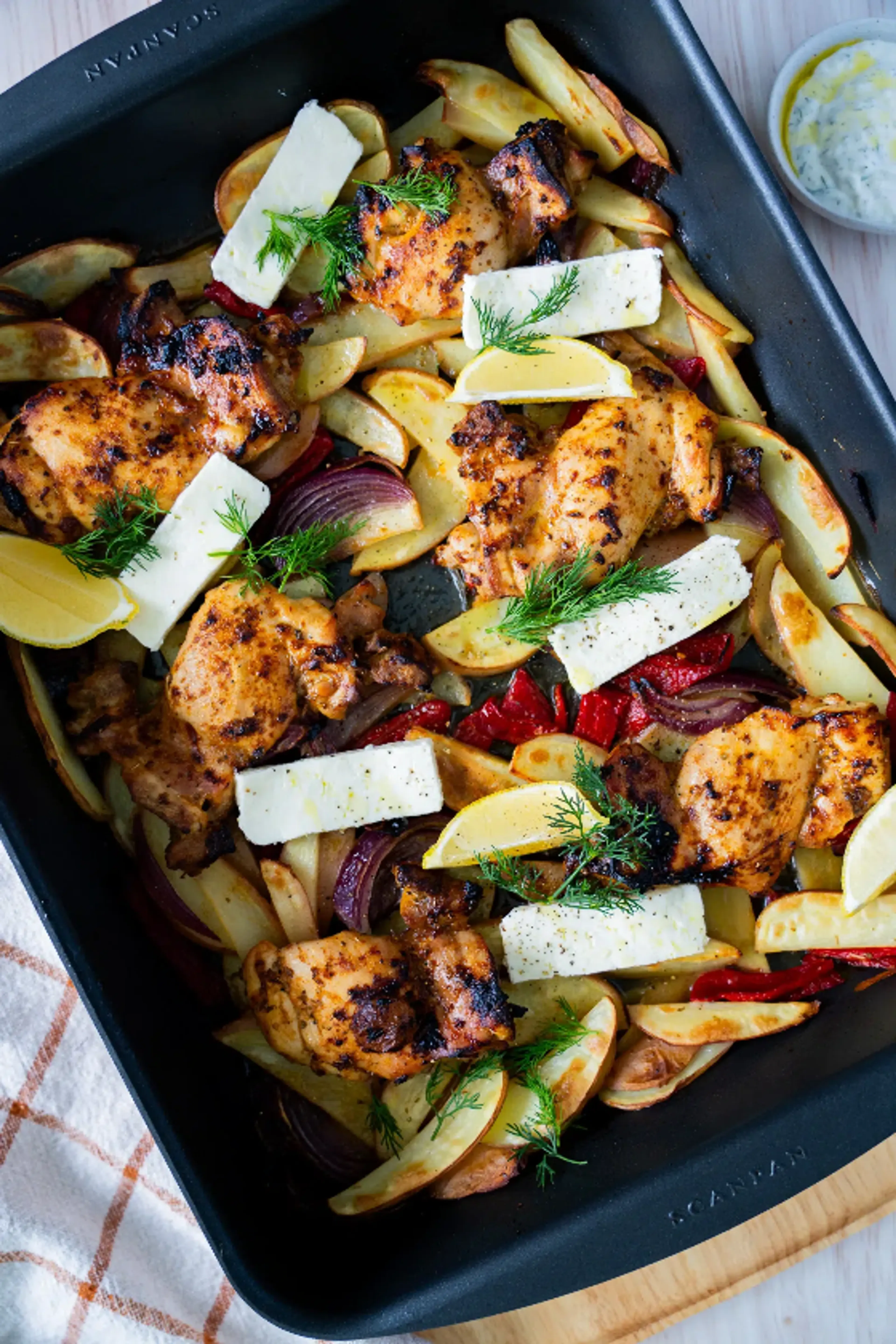 Chicken Souvlaki Tray Bake