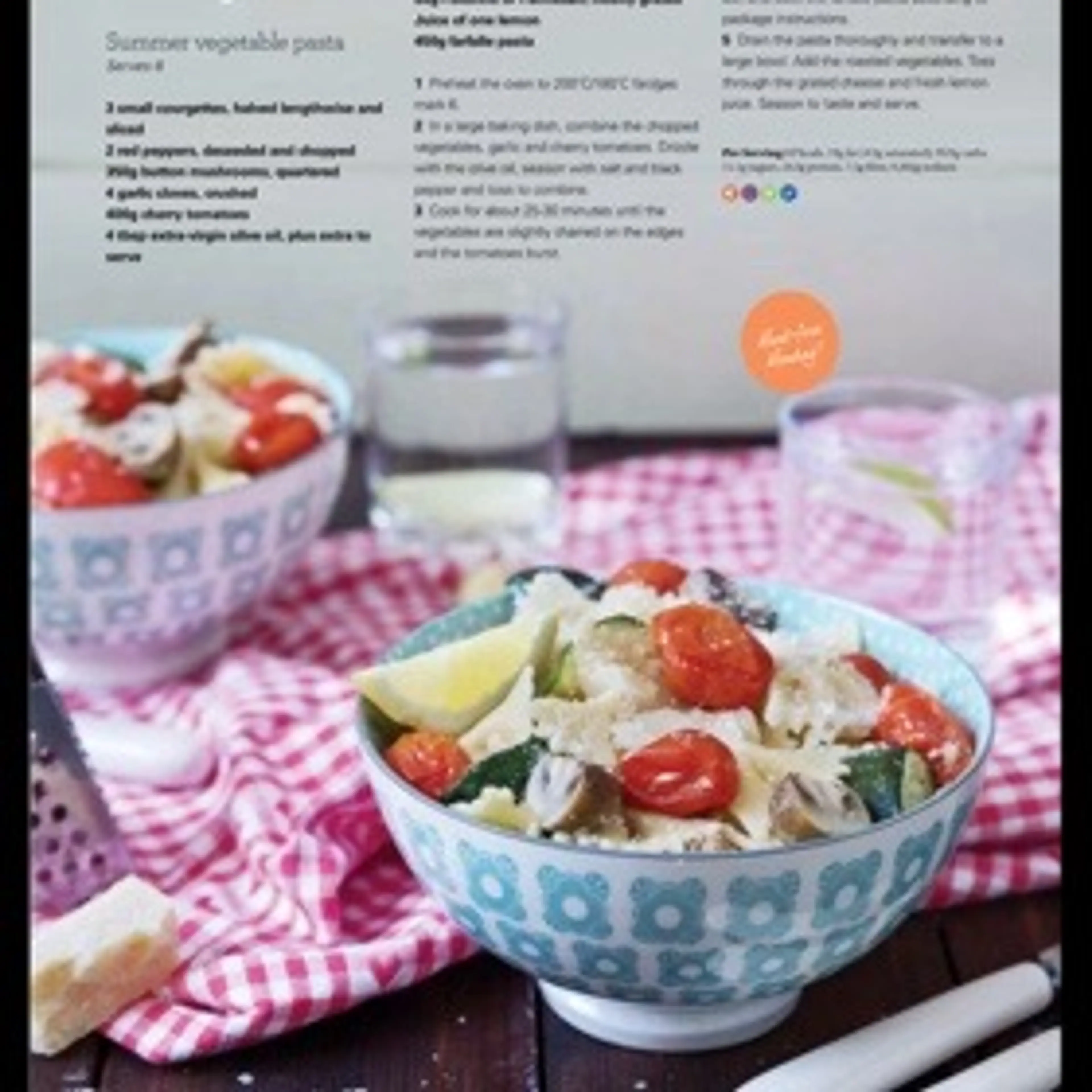 Summer vegetable pasta