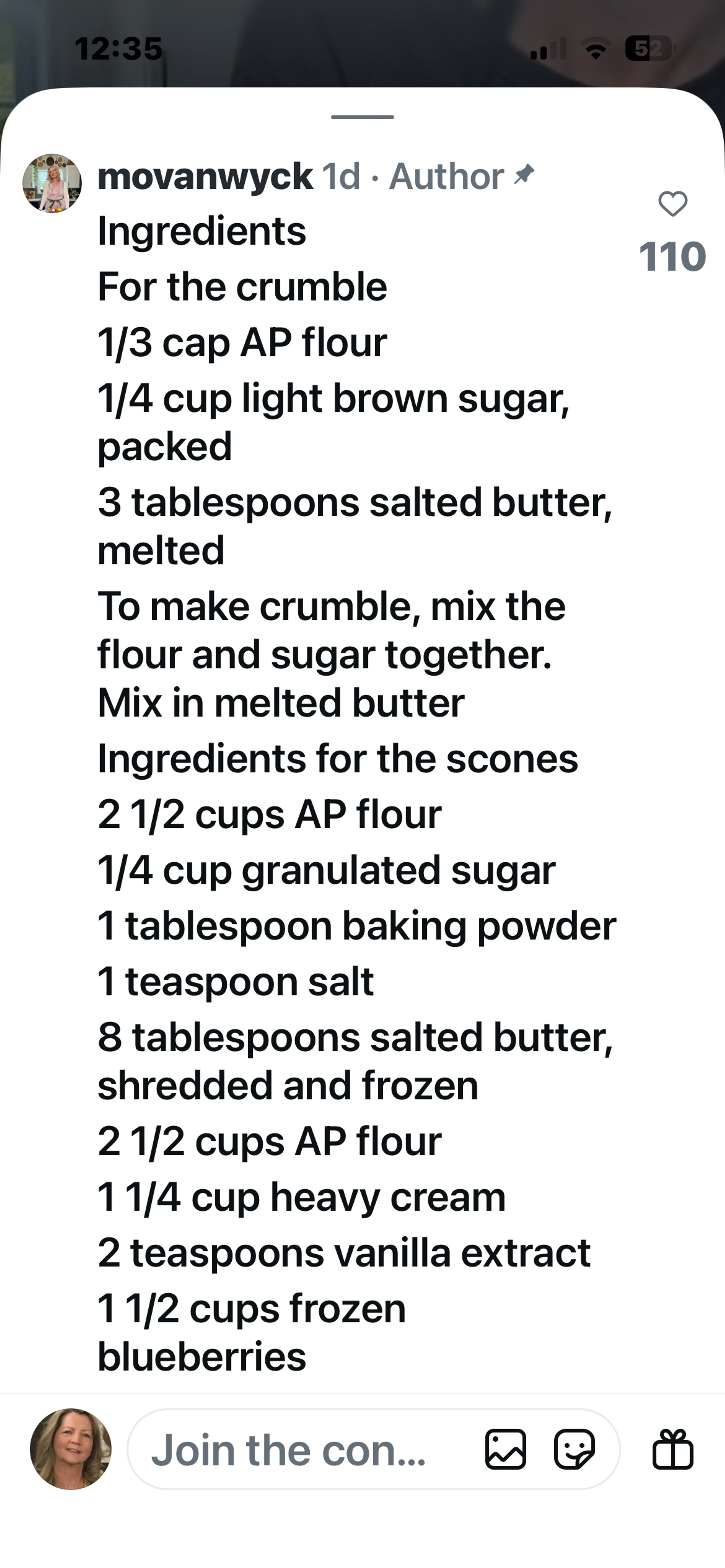 The Best #blueberryscones Recipe in the Comments