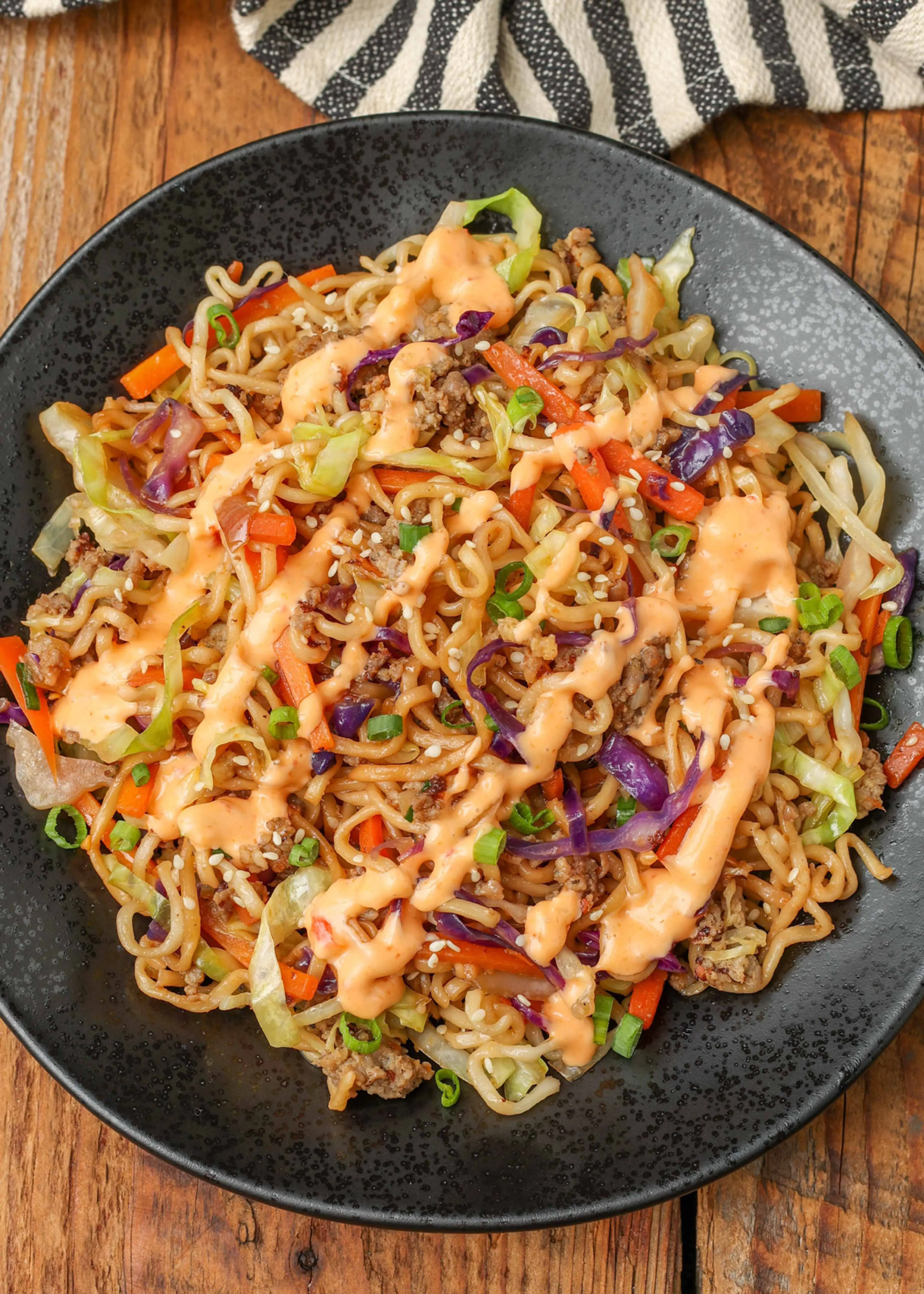 Egg Roll in a Bowl Ramen