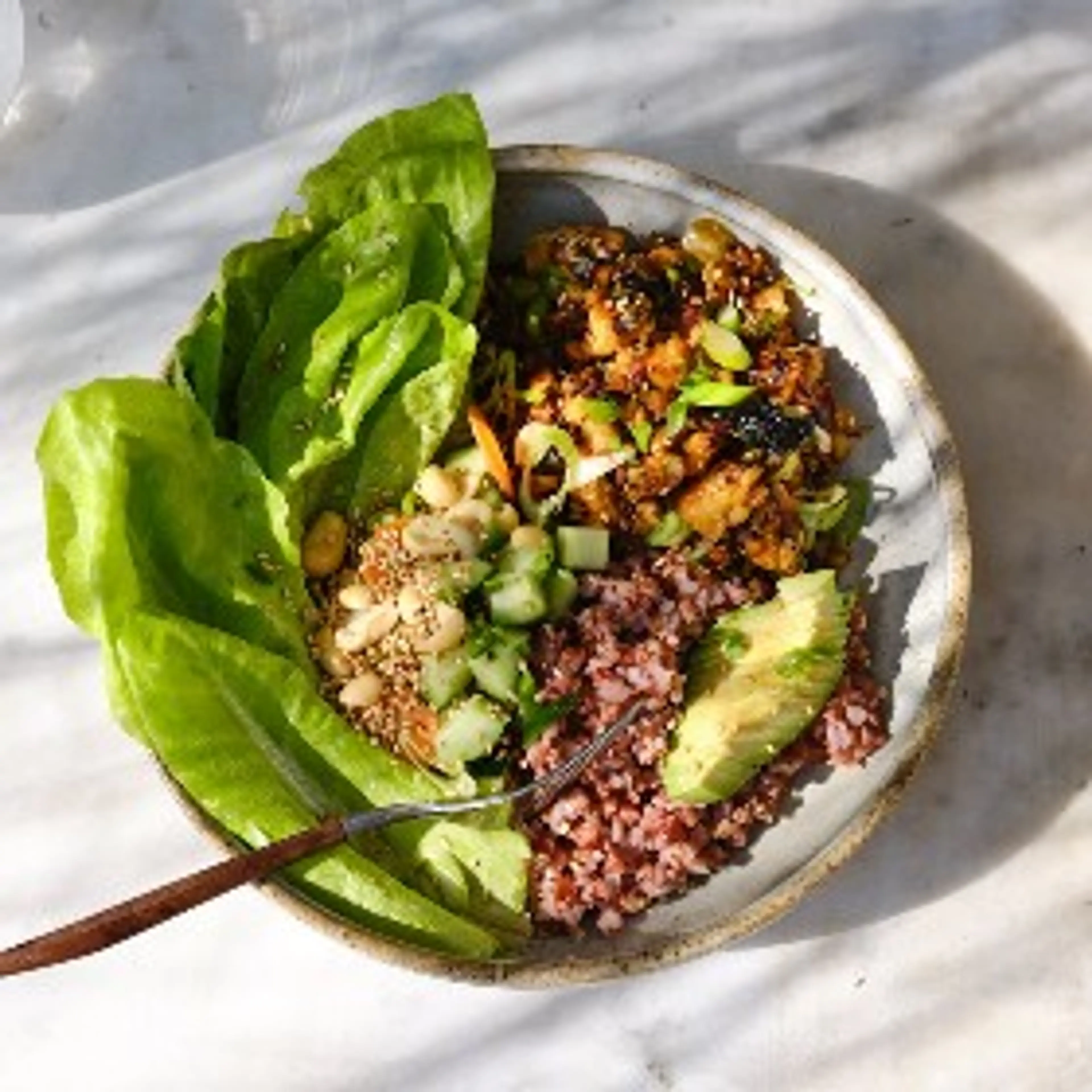 Spicy Tempeh Crumble Bowl