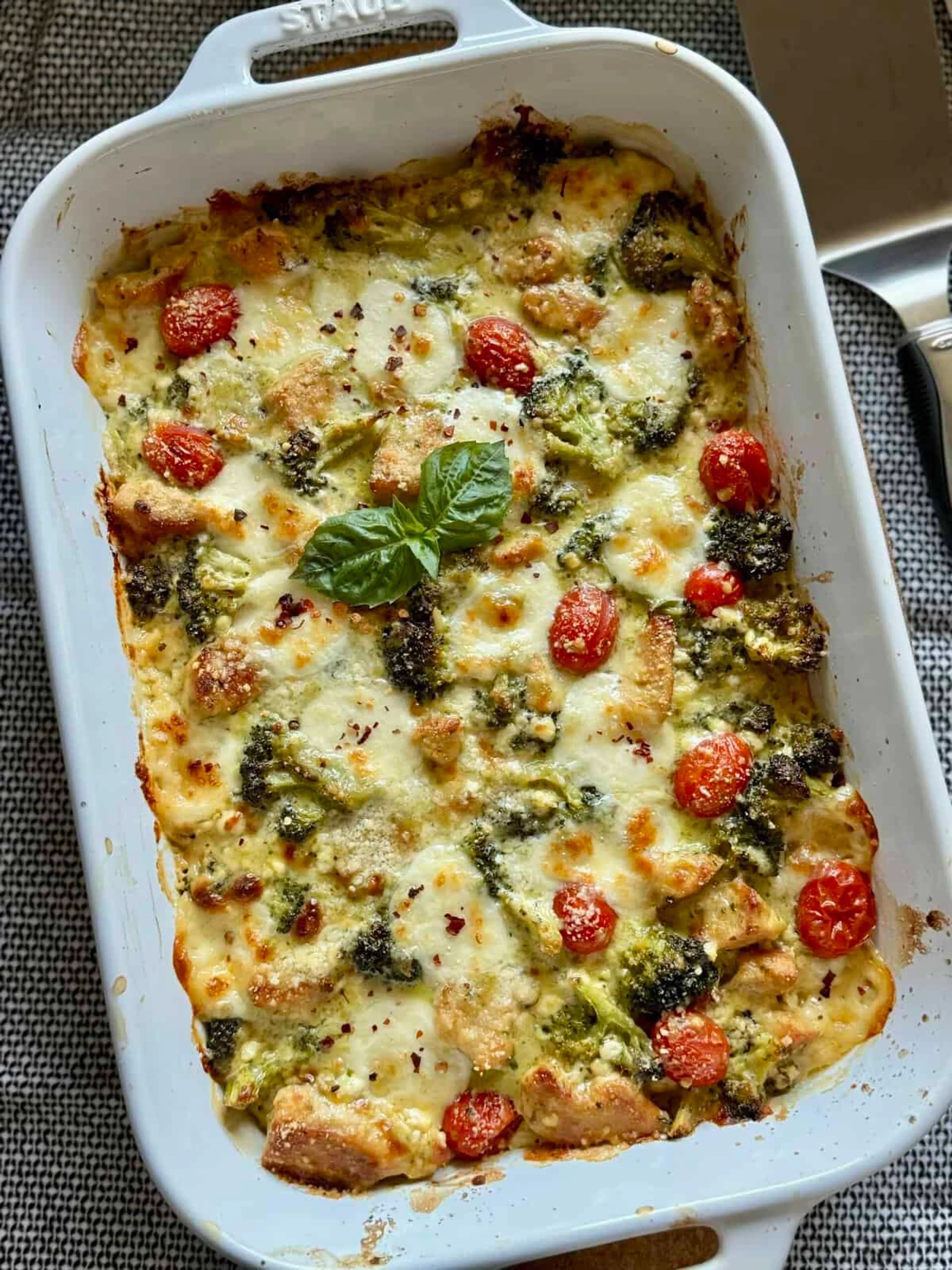 Tuscan Chicken and Broccoli Bake