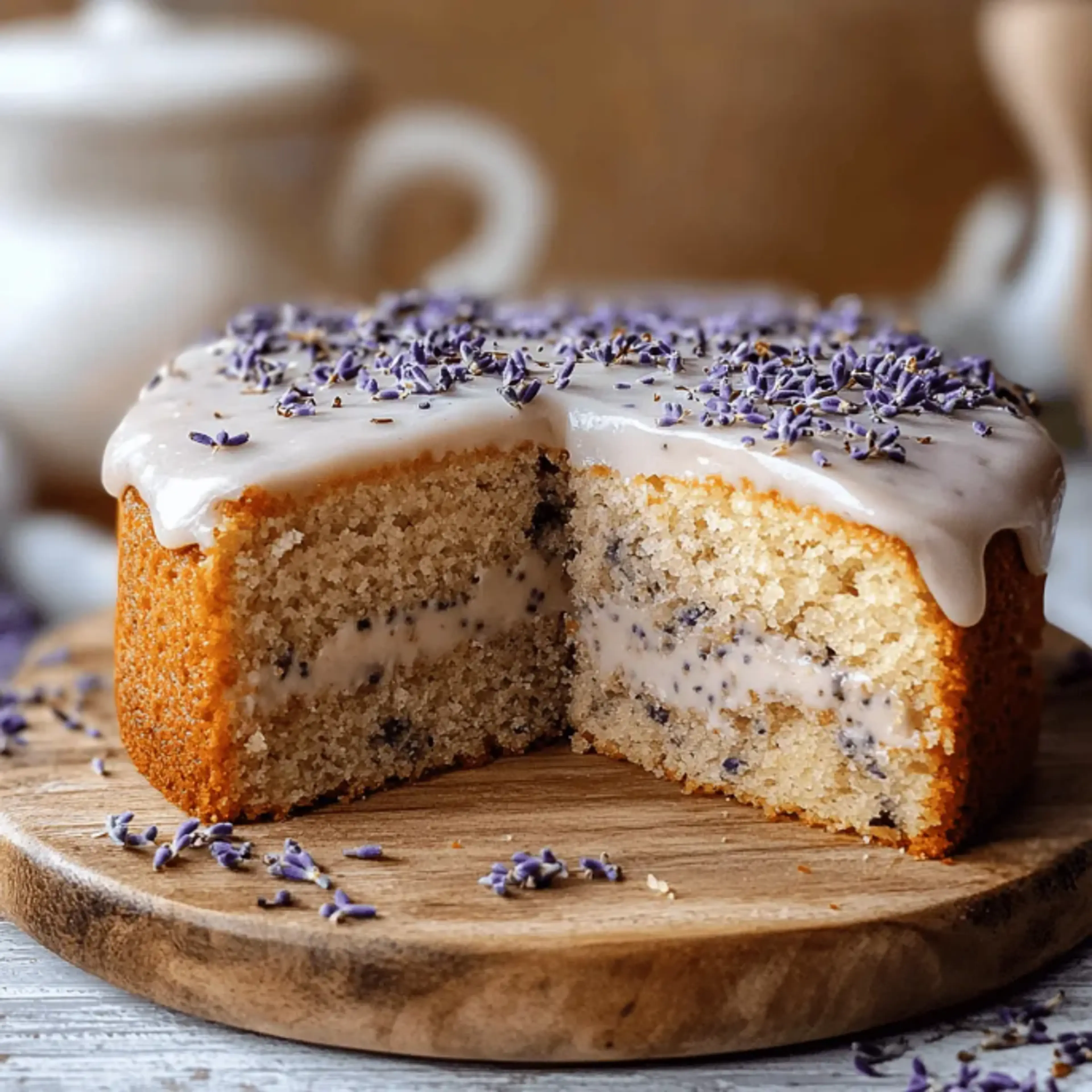 Indulge in London Fog Cake with Earl Grey and Lavender