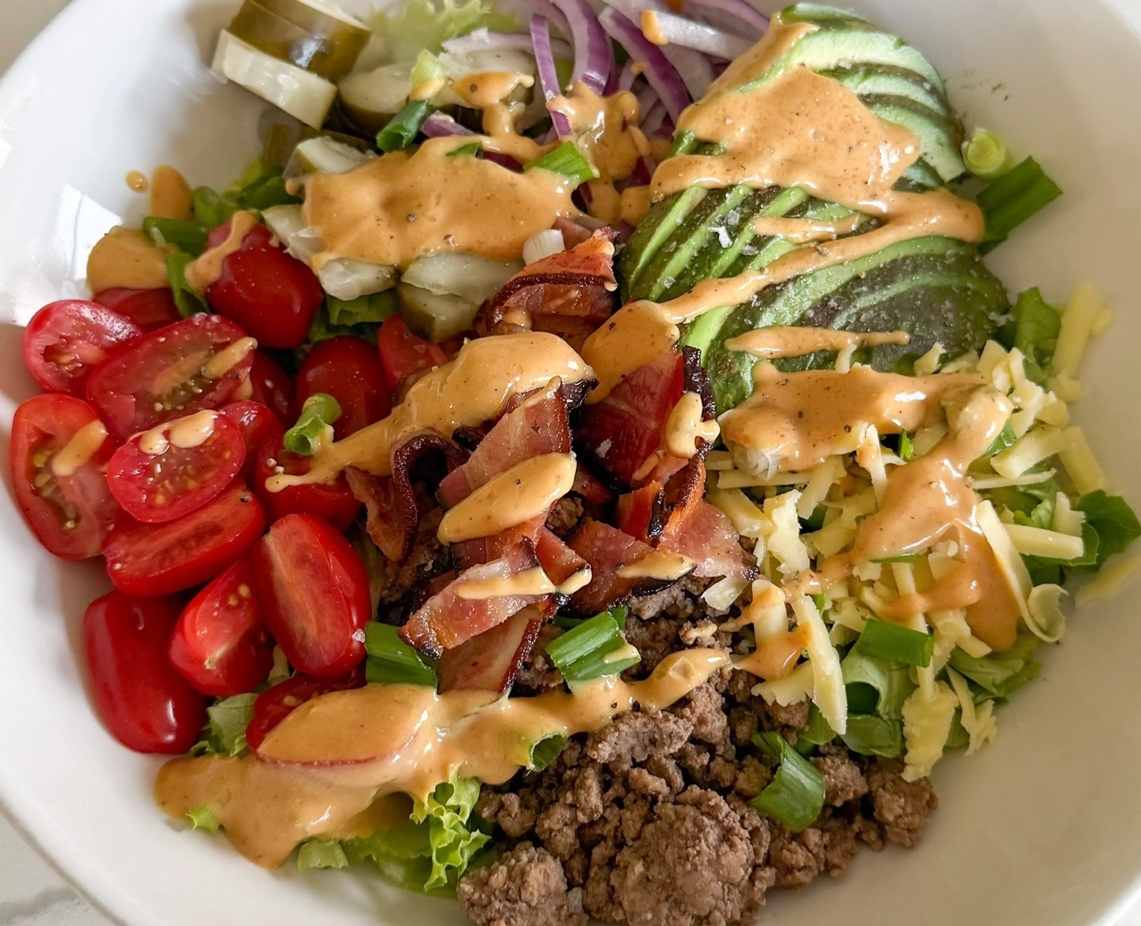 Healthy Burger Bowls (Gluten Free, Low Carb)