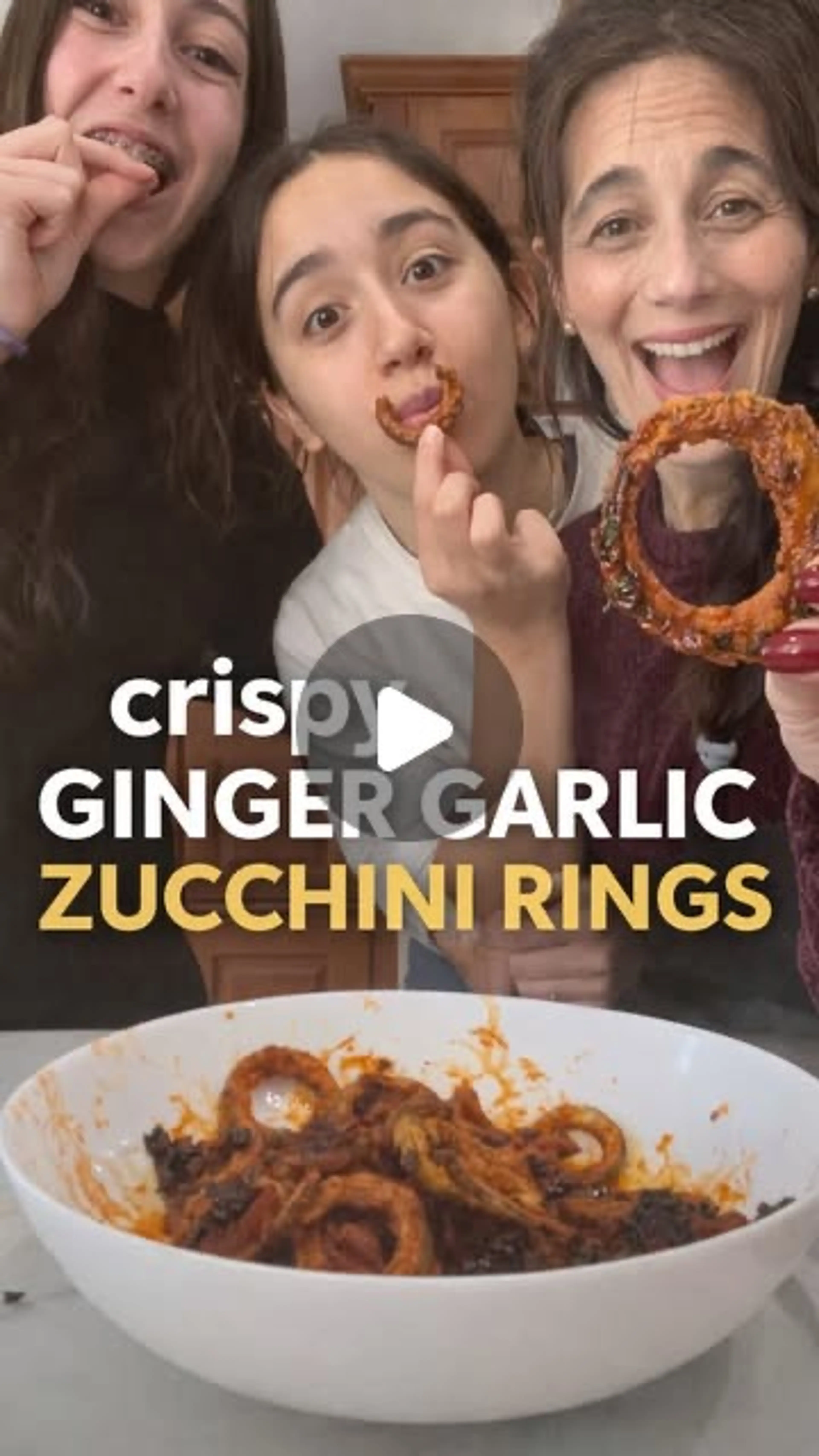 Sivan’s Hot Garlic Ginger Zucchini Rings