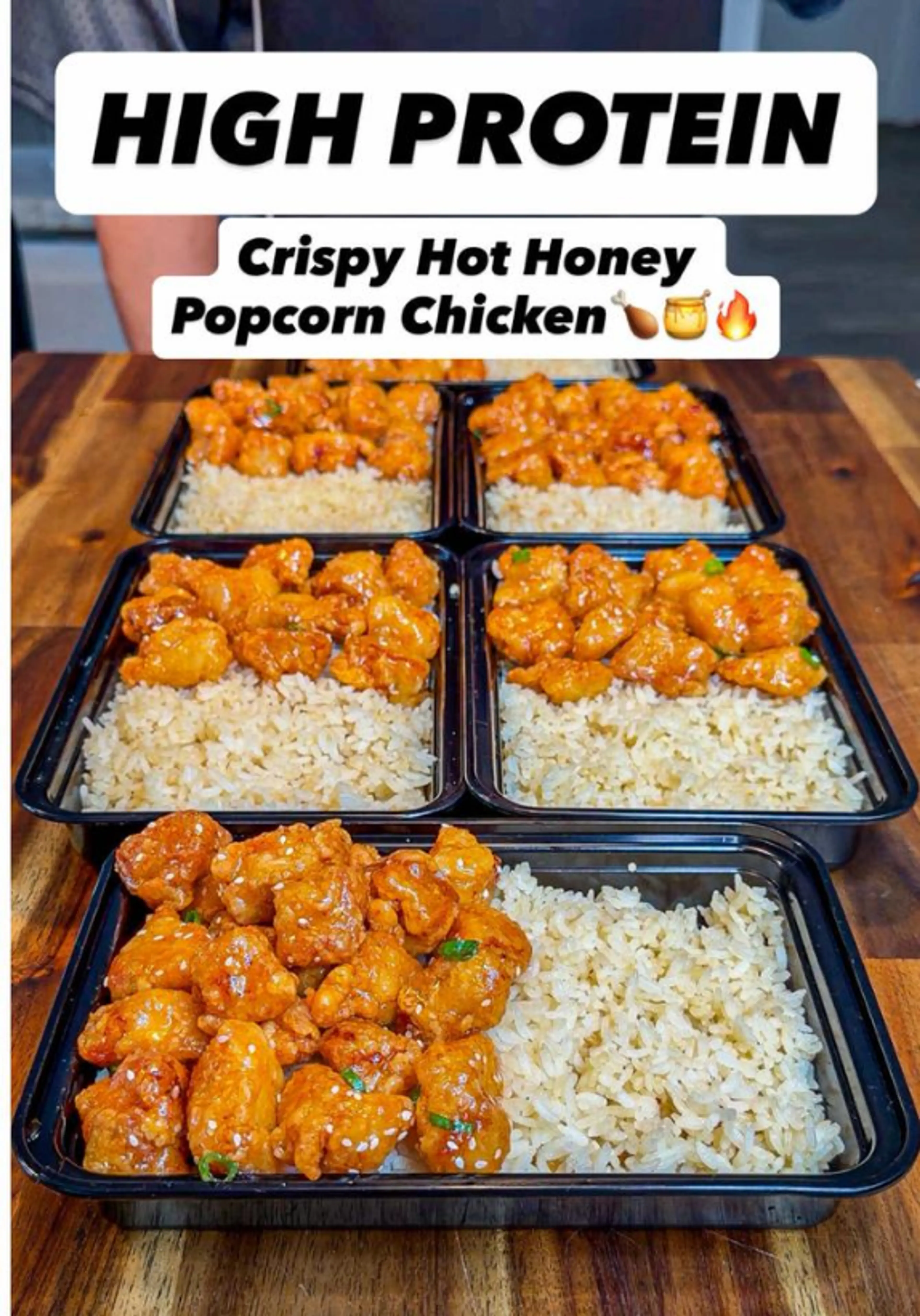 Crispy Hot Honey Popcorn Chicken