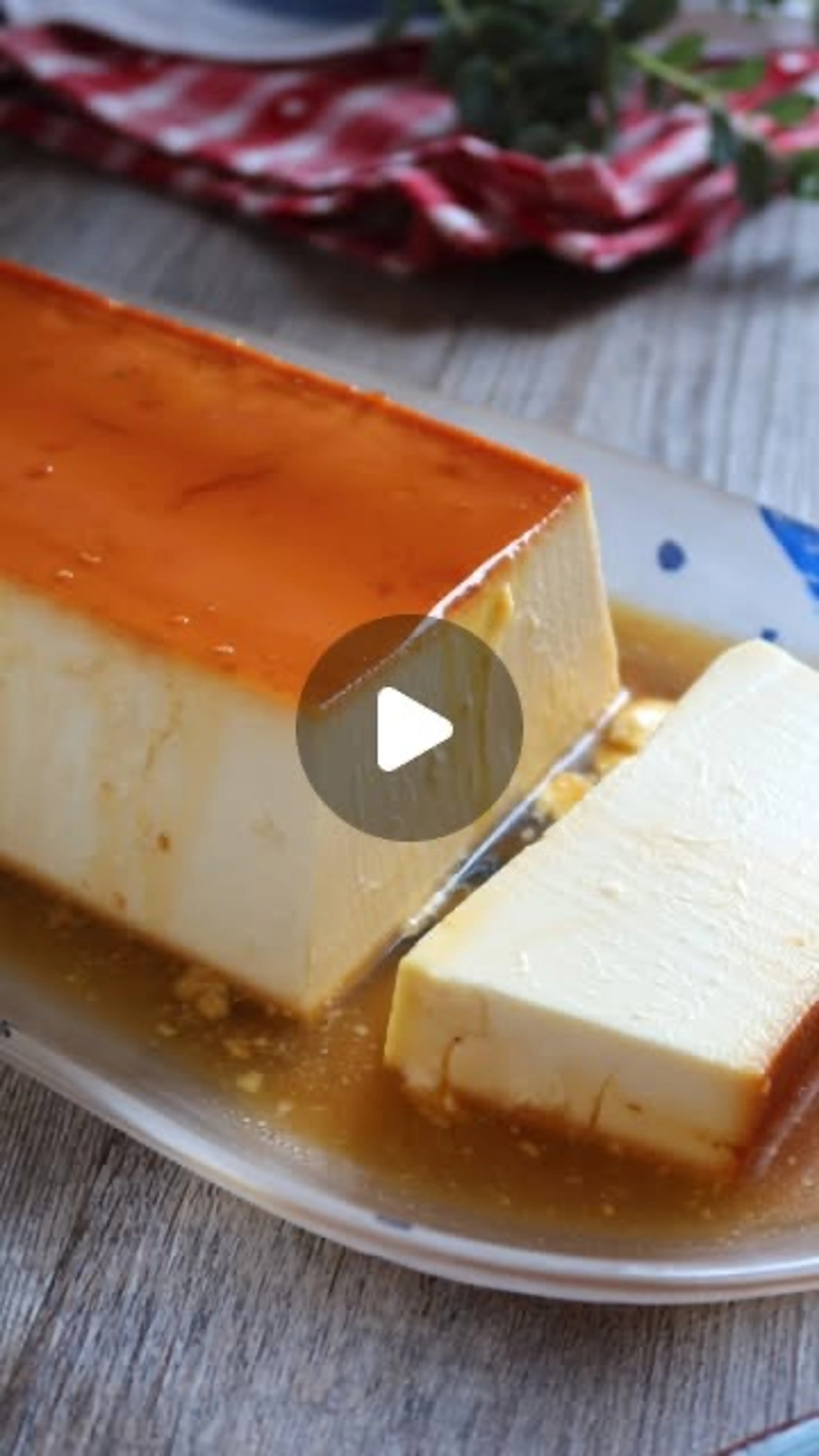 FLAN DE QUESO Y NATA.