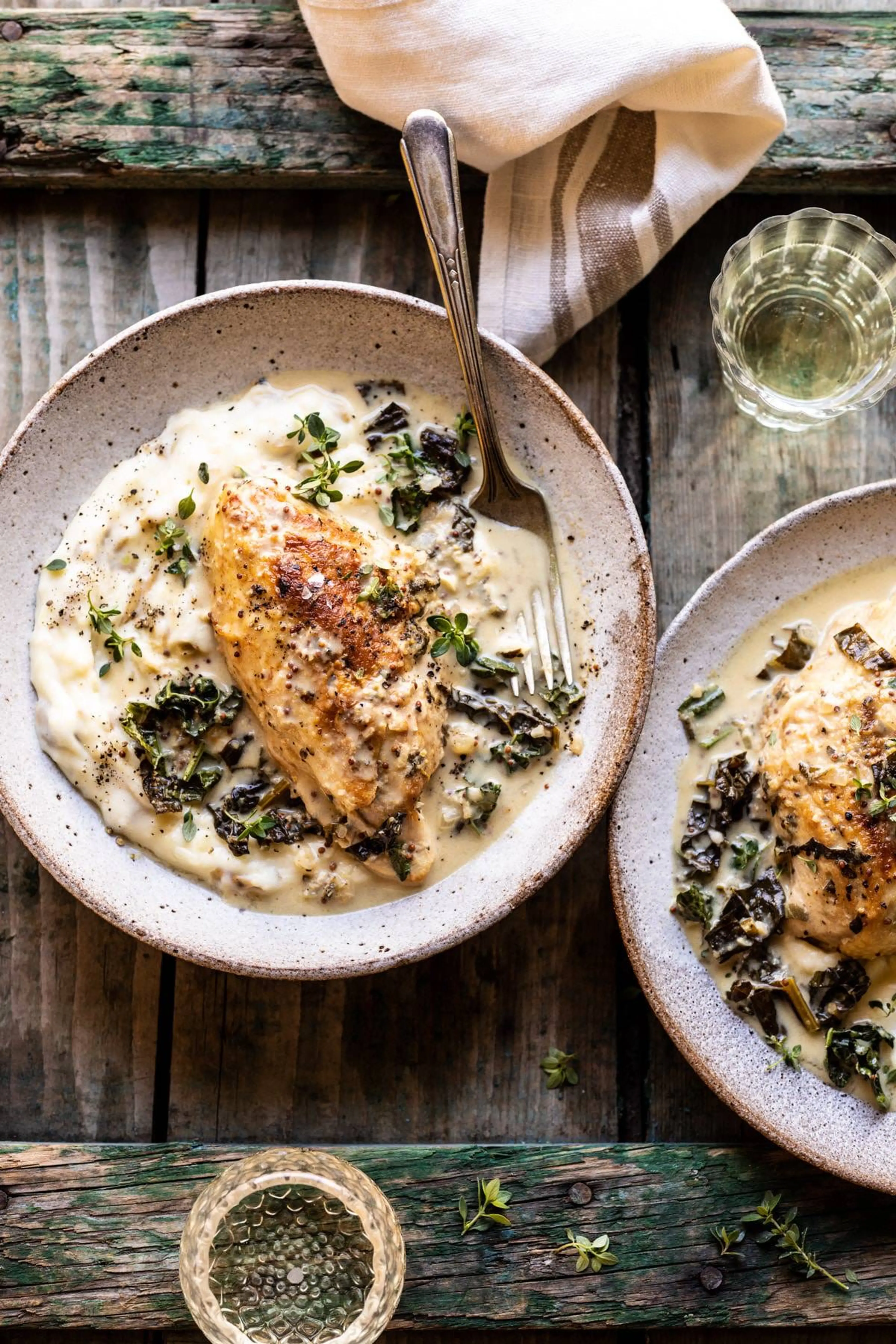 Slow Cooker French Wine and Mustard Chicken.